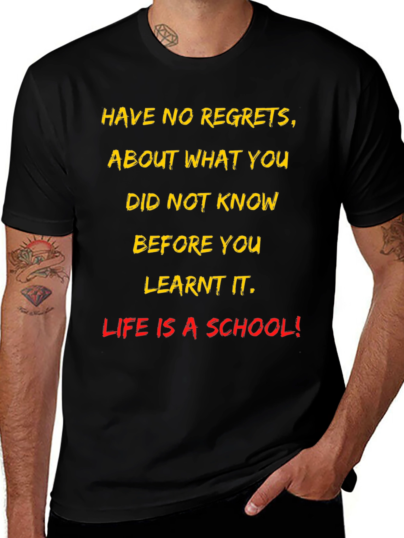 Motivational T-Shirt - Life Is a School