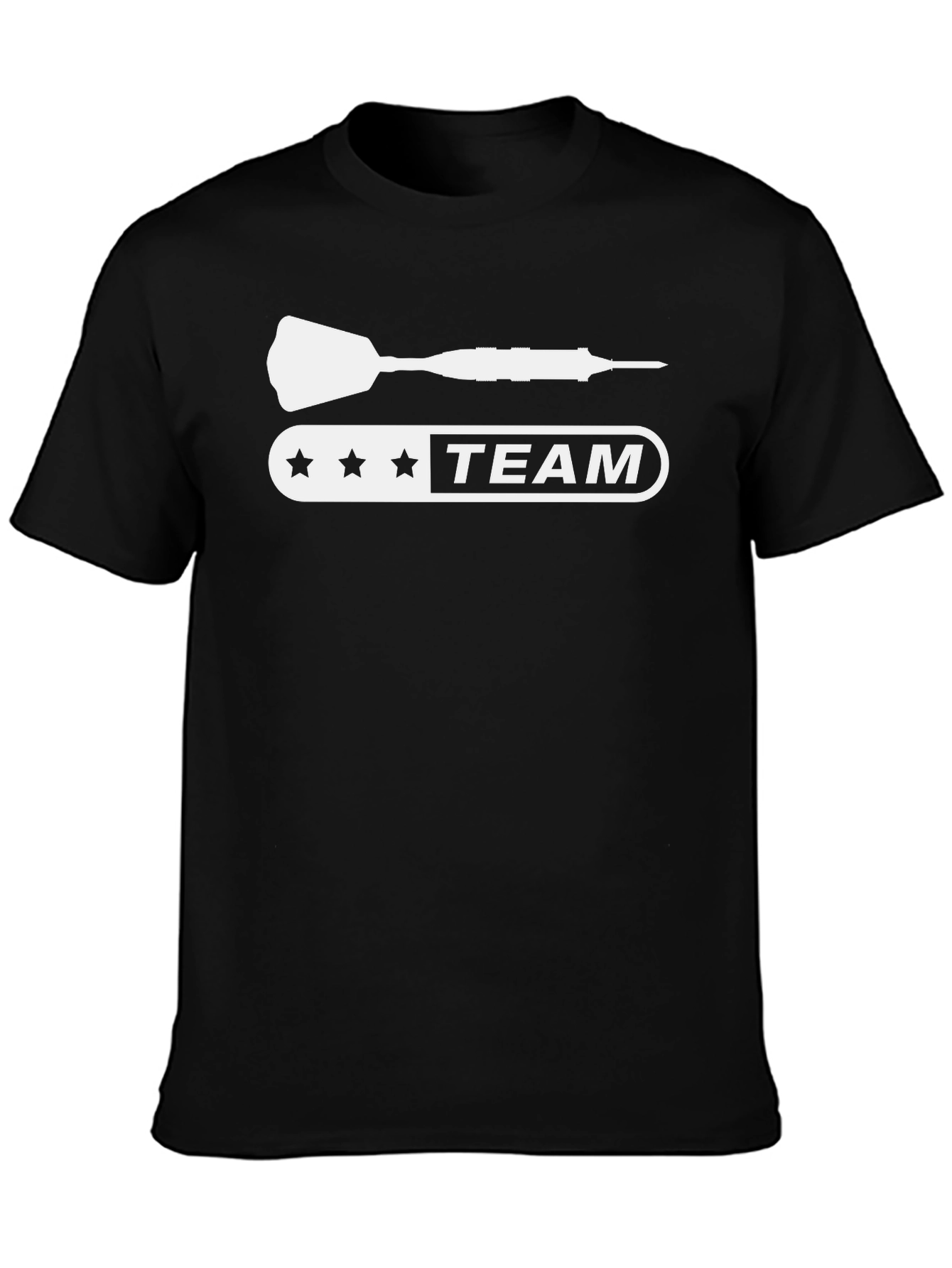 Dart Team Graphic Tee - Black Casual T-Shirt