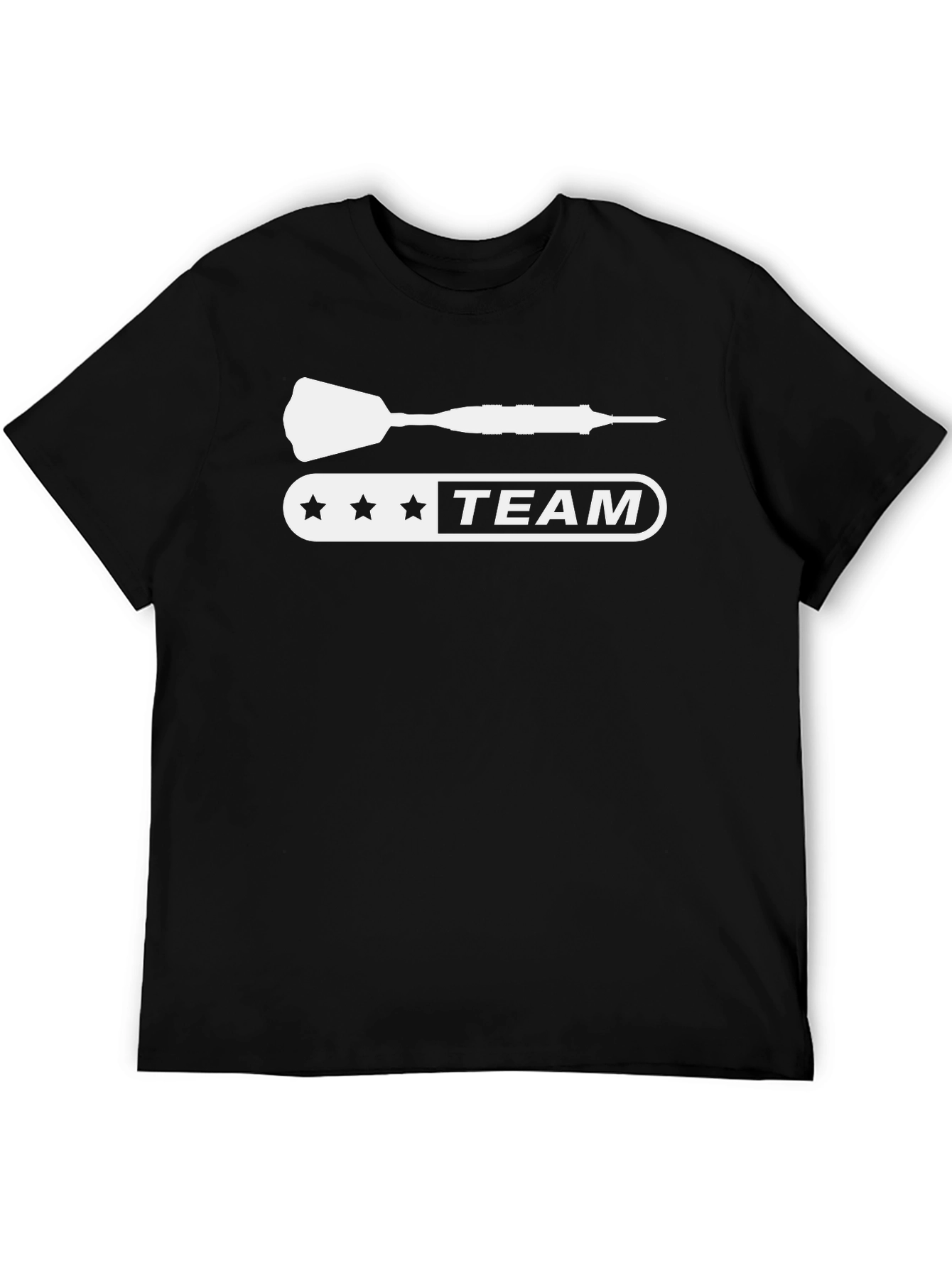 Dart Team Graphic Tee - Black Casual T-Shirt