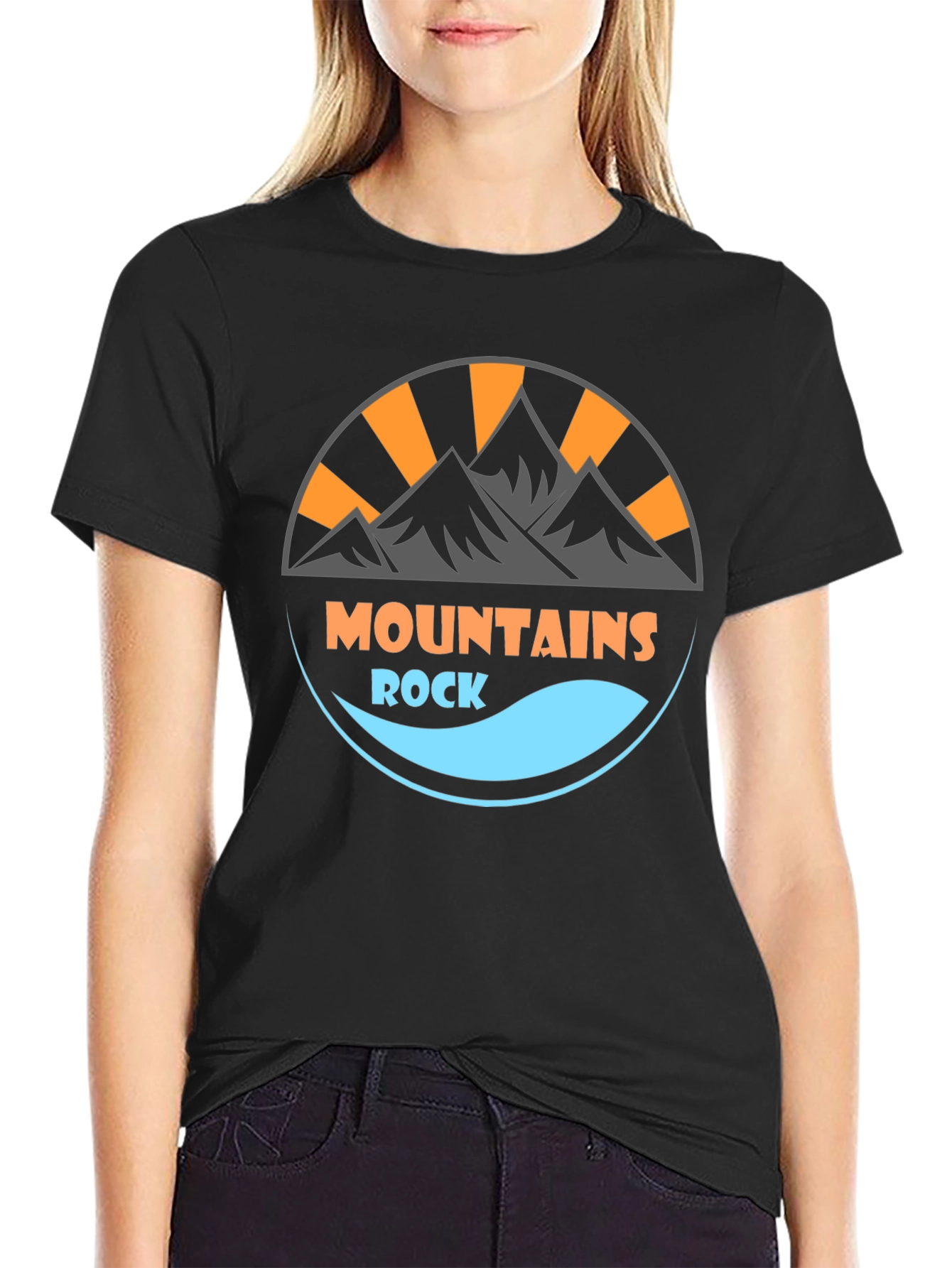Mountains Rock Graphic Tee - Adventure Awaits!