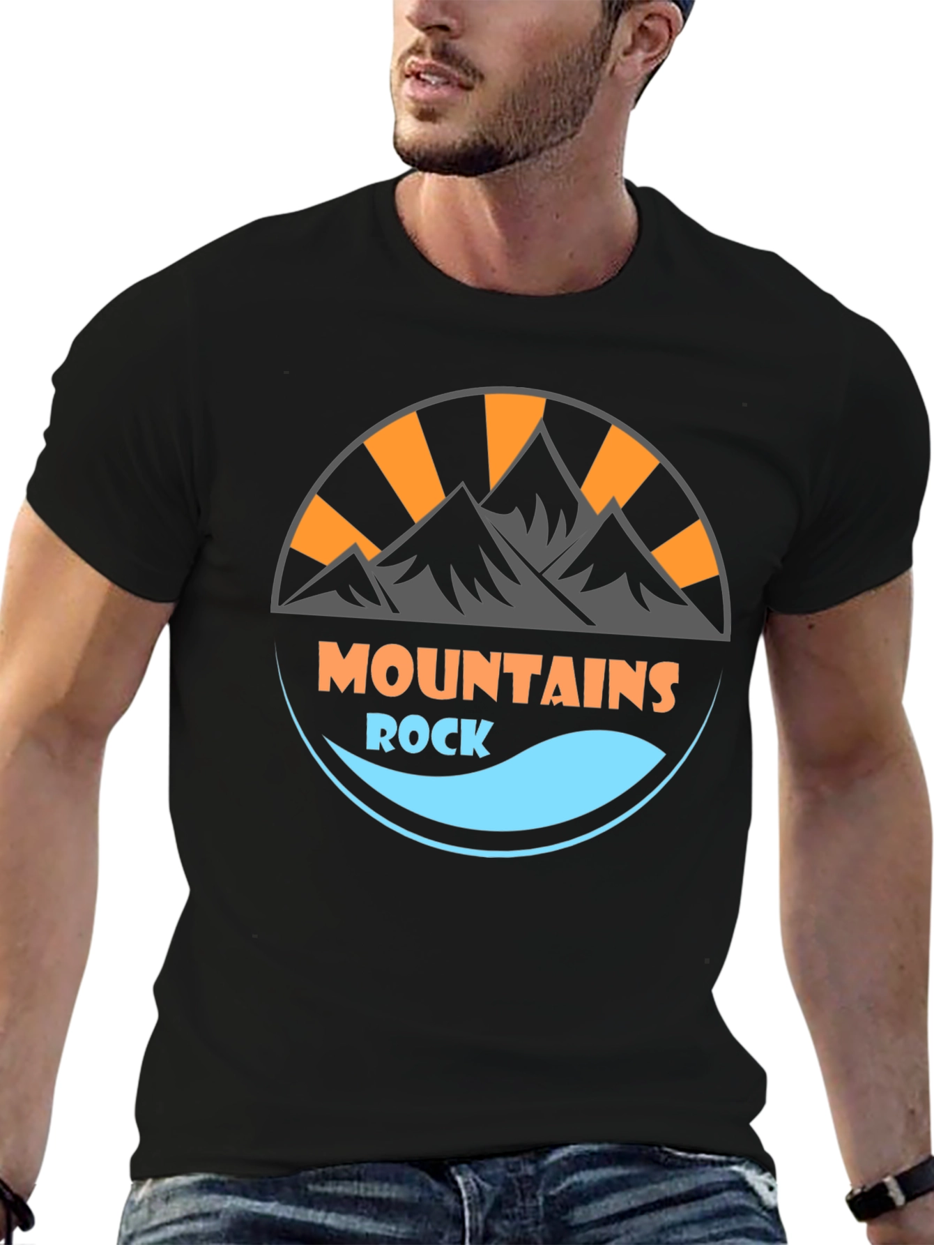 Mountains Rock Graphic Tee - Adventure Awaits!