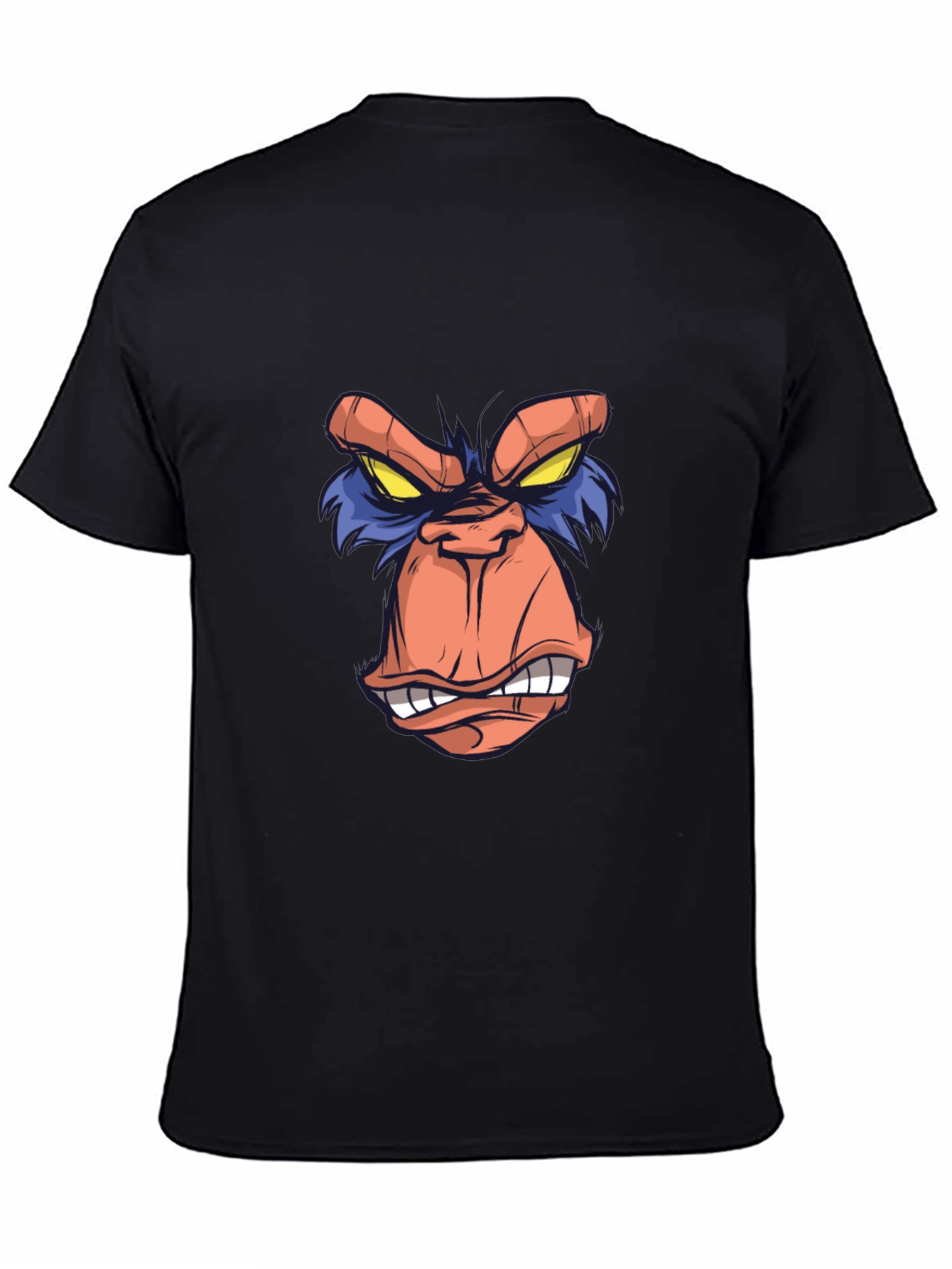 Angry Monkey Graphic Tee - Mens Black T-Shirt