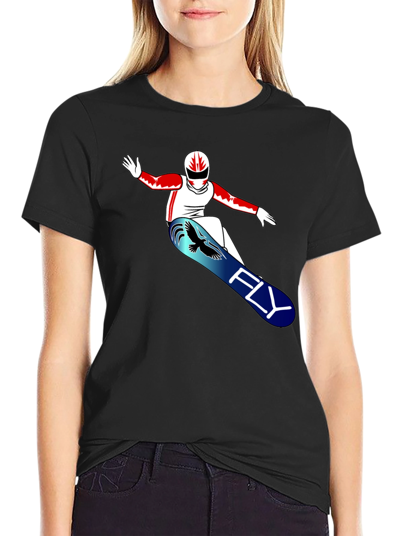 Fly Snowboarder Graphic T-Shirt