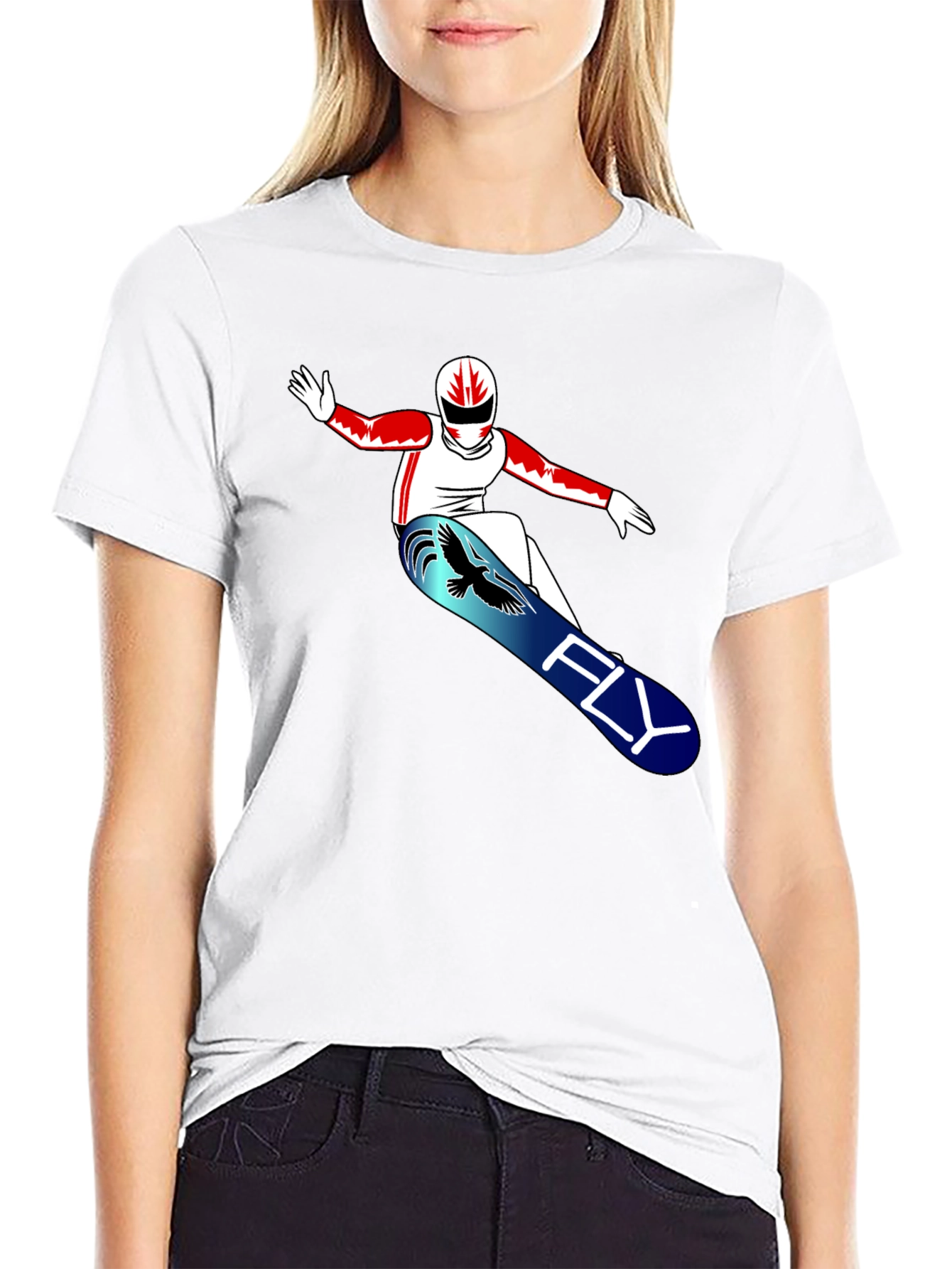 Fly Snowboarder Graphic T-Shirt