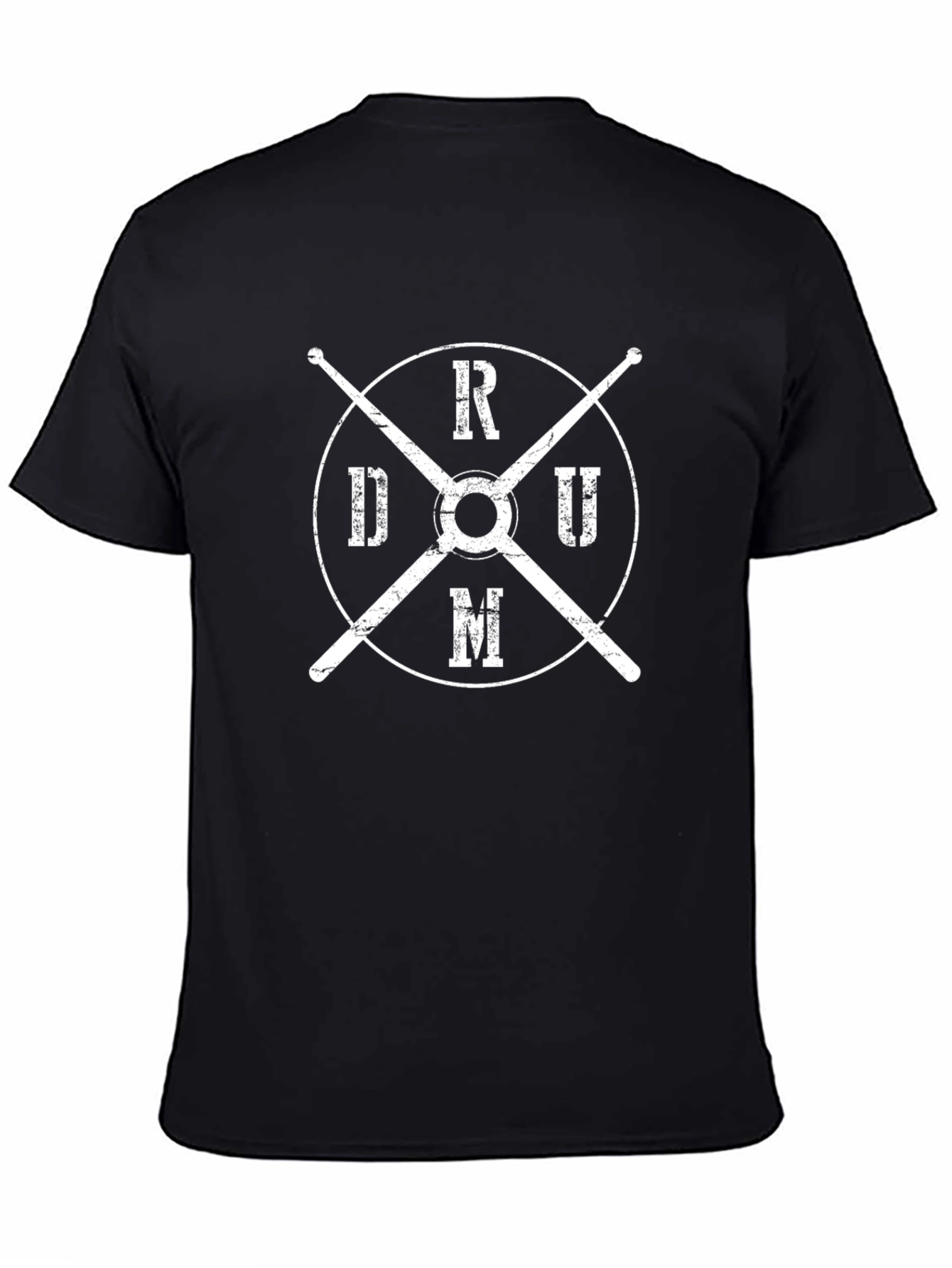 Drum T-Shirt with Drumsticks Design