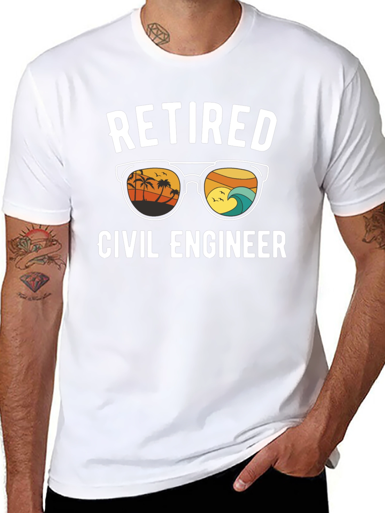 Retired Civil Engineer Graphic T-Shirt