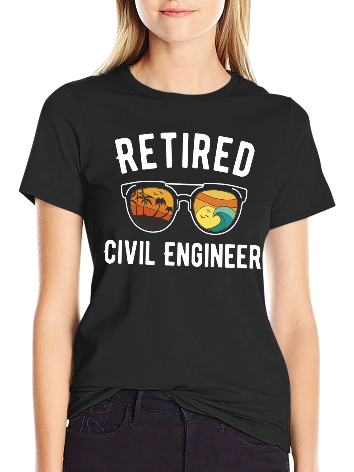 Retired Civil Engineer Graphic T-Shirt