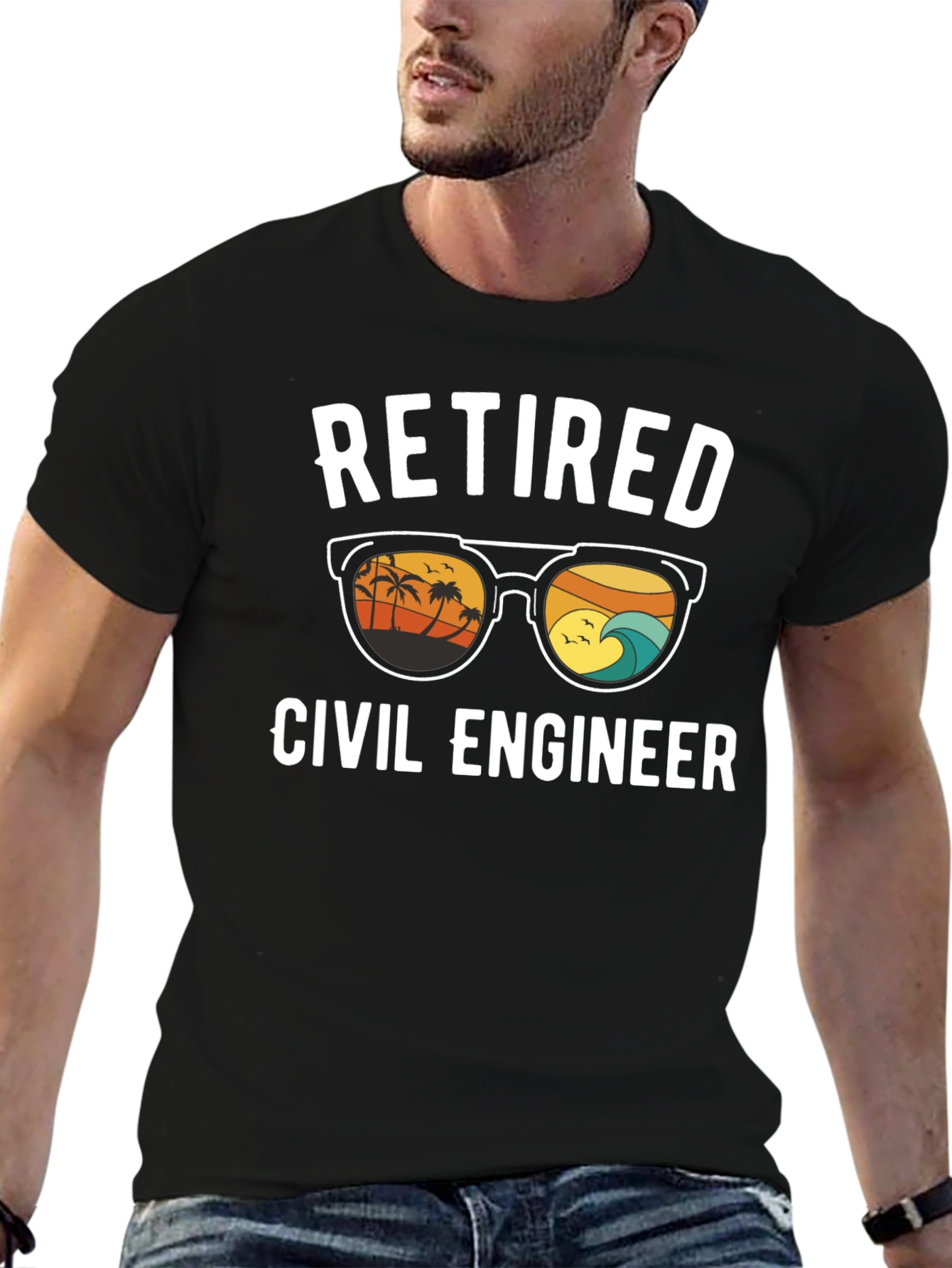 Retired Civil Engineer Graphic T-Shirt