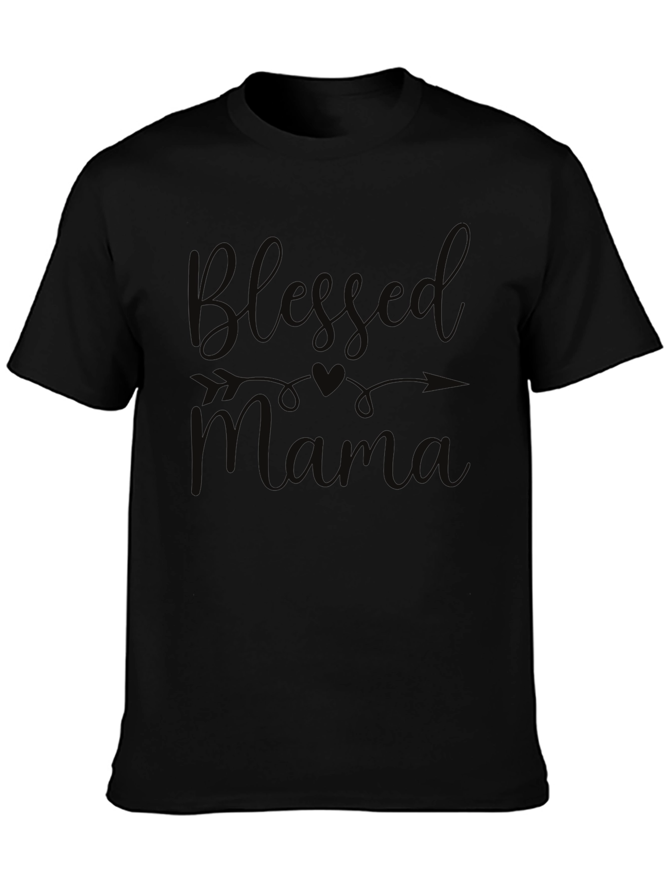 Blessed Mama Black T-Shirt