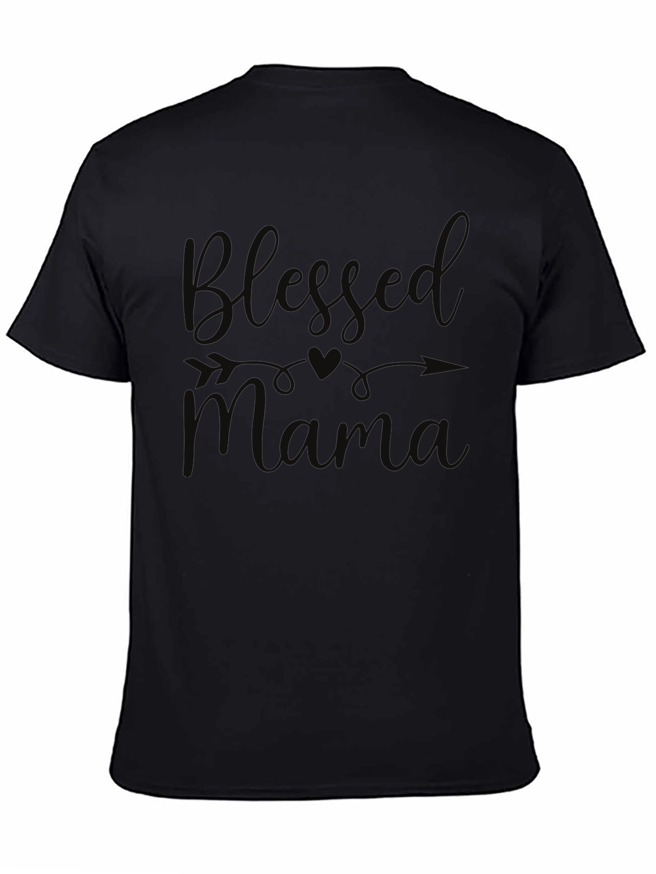 Blessed Mama Black T-Shirt