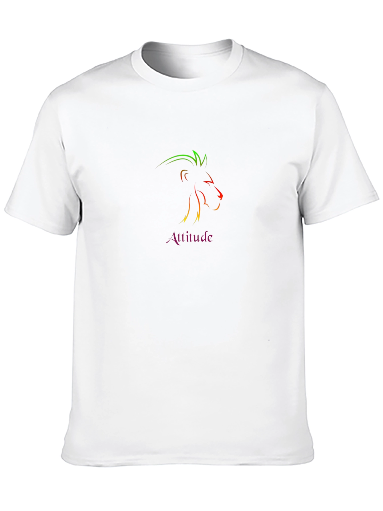 Attitude Lion Graphic Tee - Black