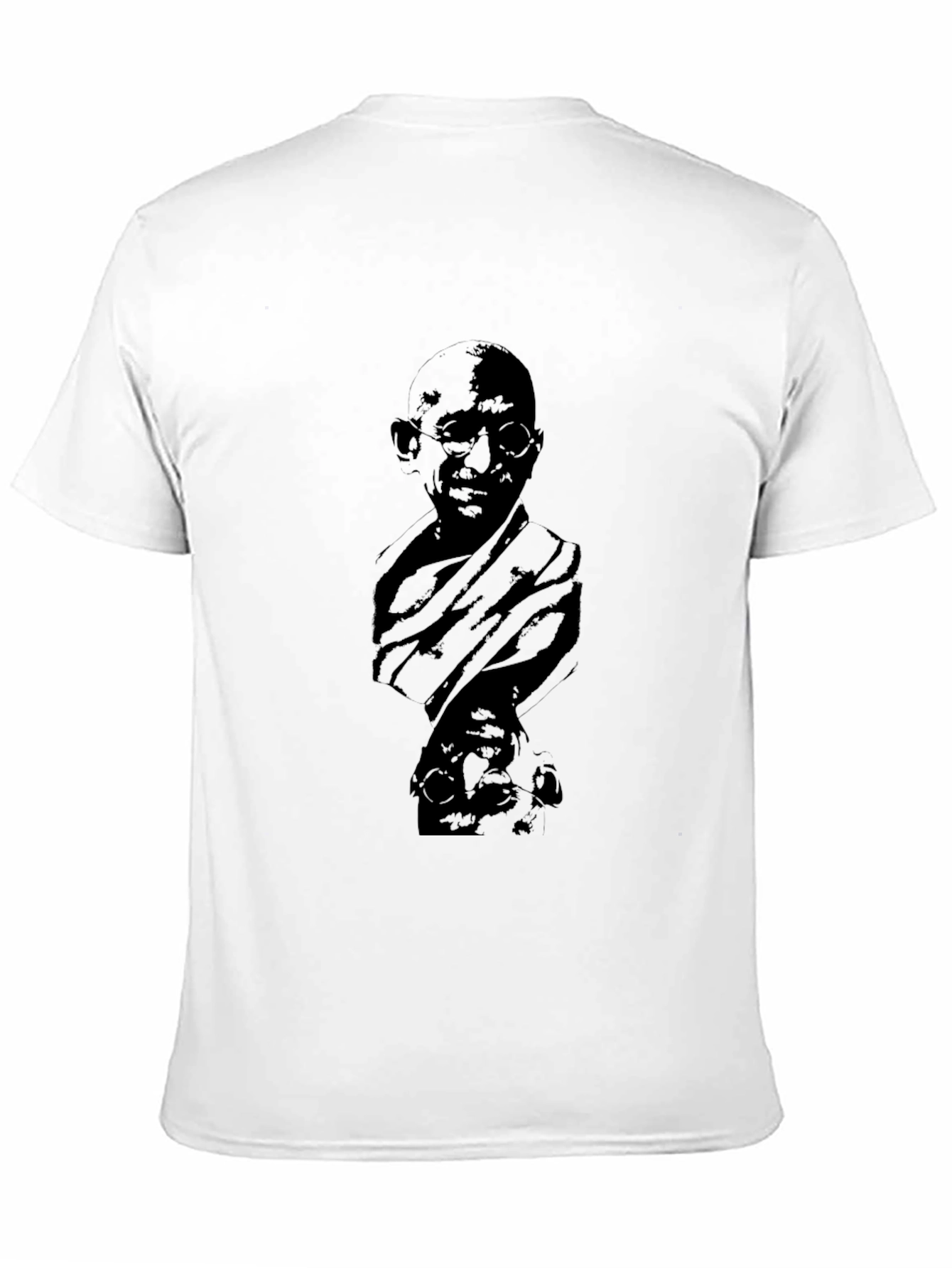 Gandhi Portrait Black T-Shirt