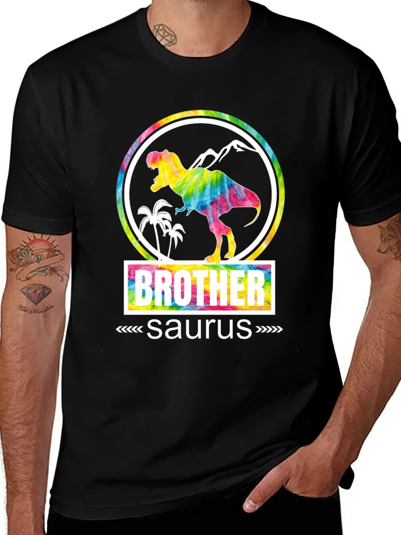 Brother Saurus T-Shirt - Dinosaur Graphic Tee