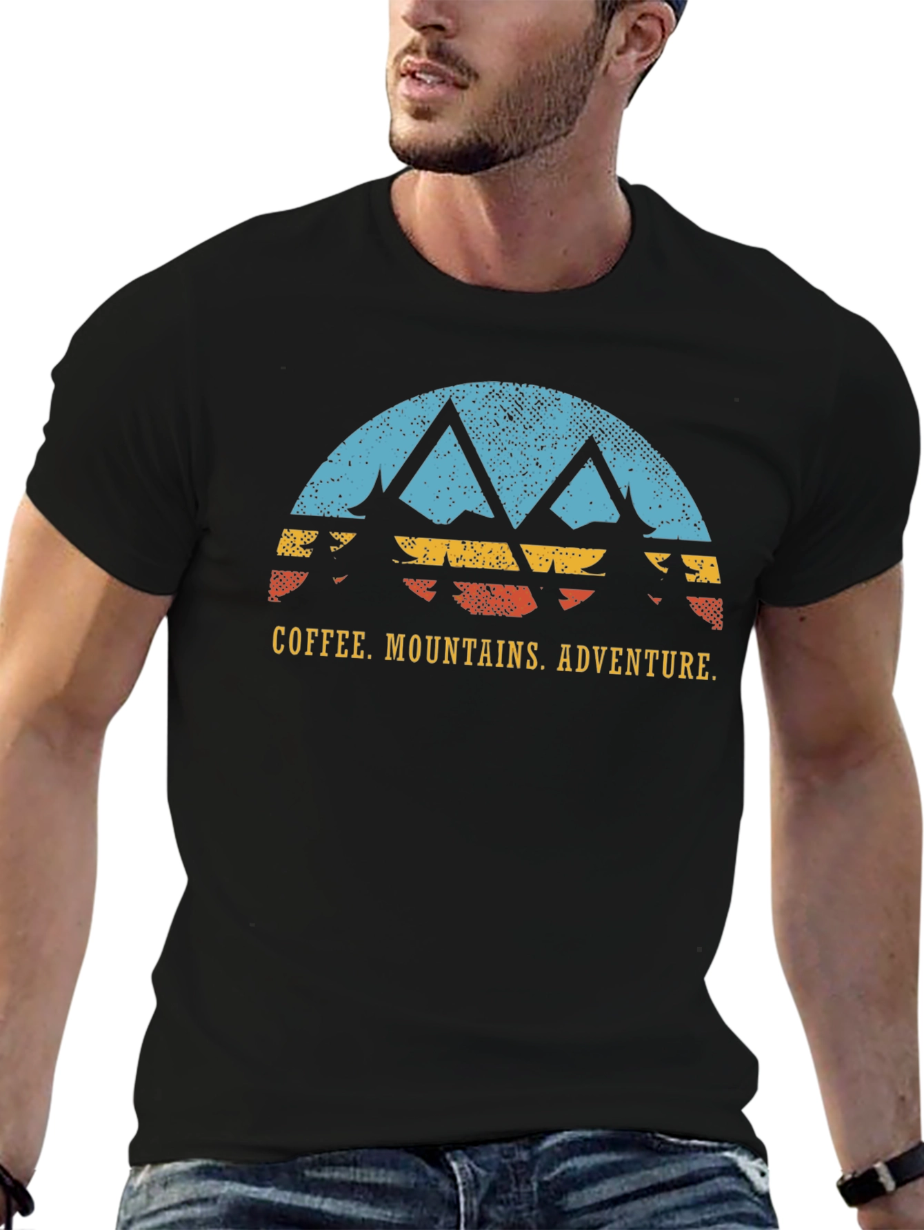 Coffee Mountains Adventure Graphic T-Shirt