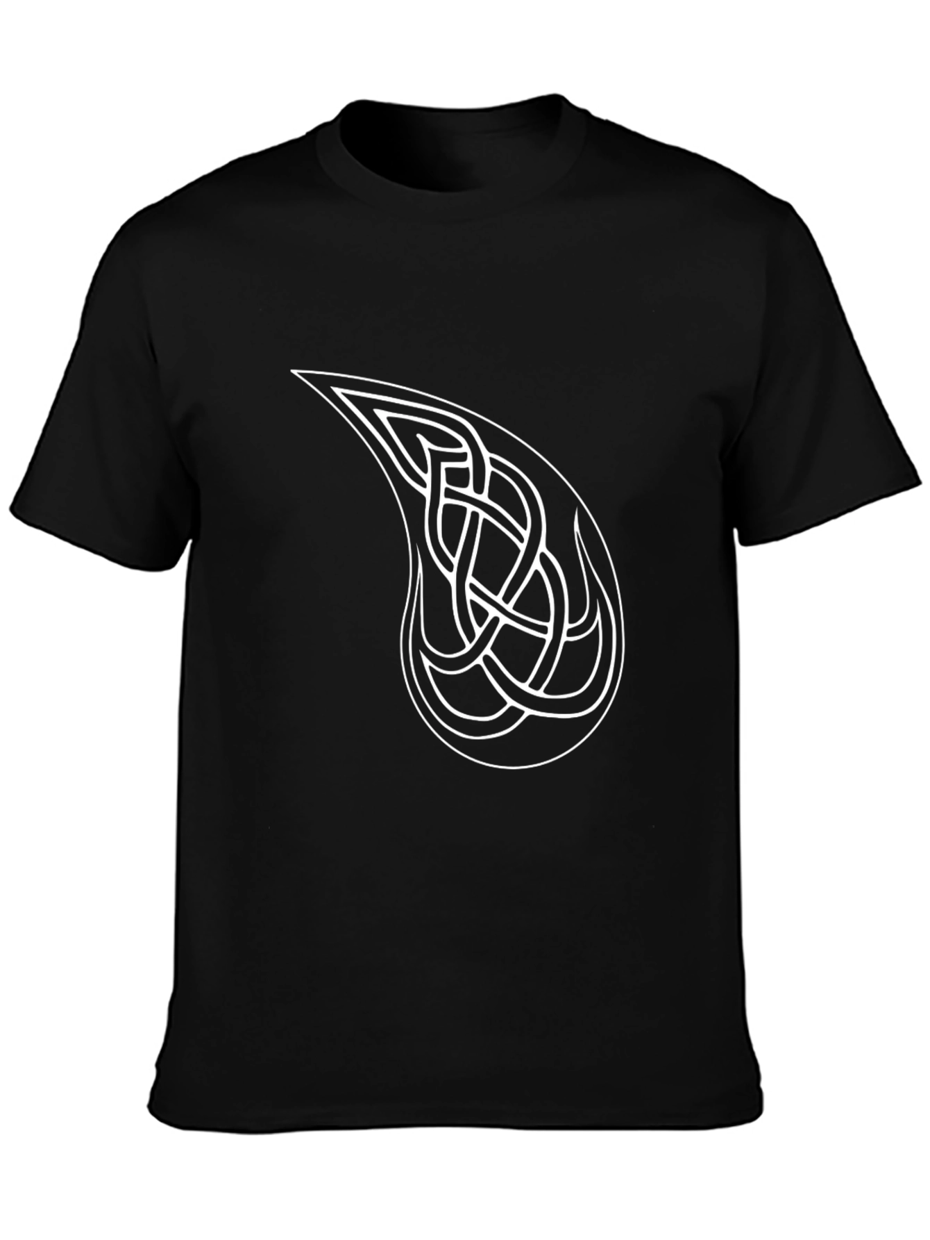 Celtic Knot Paisley Black T-Shirt