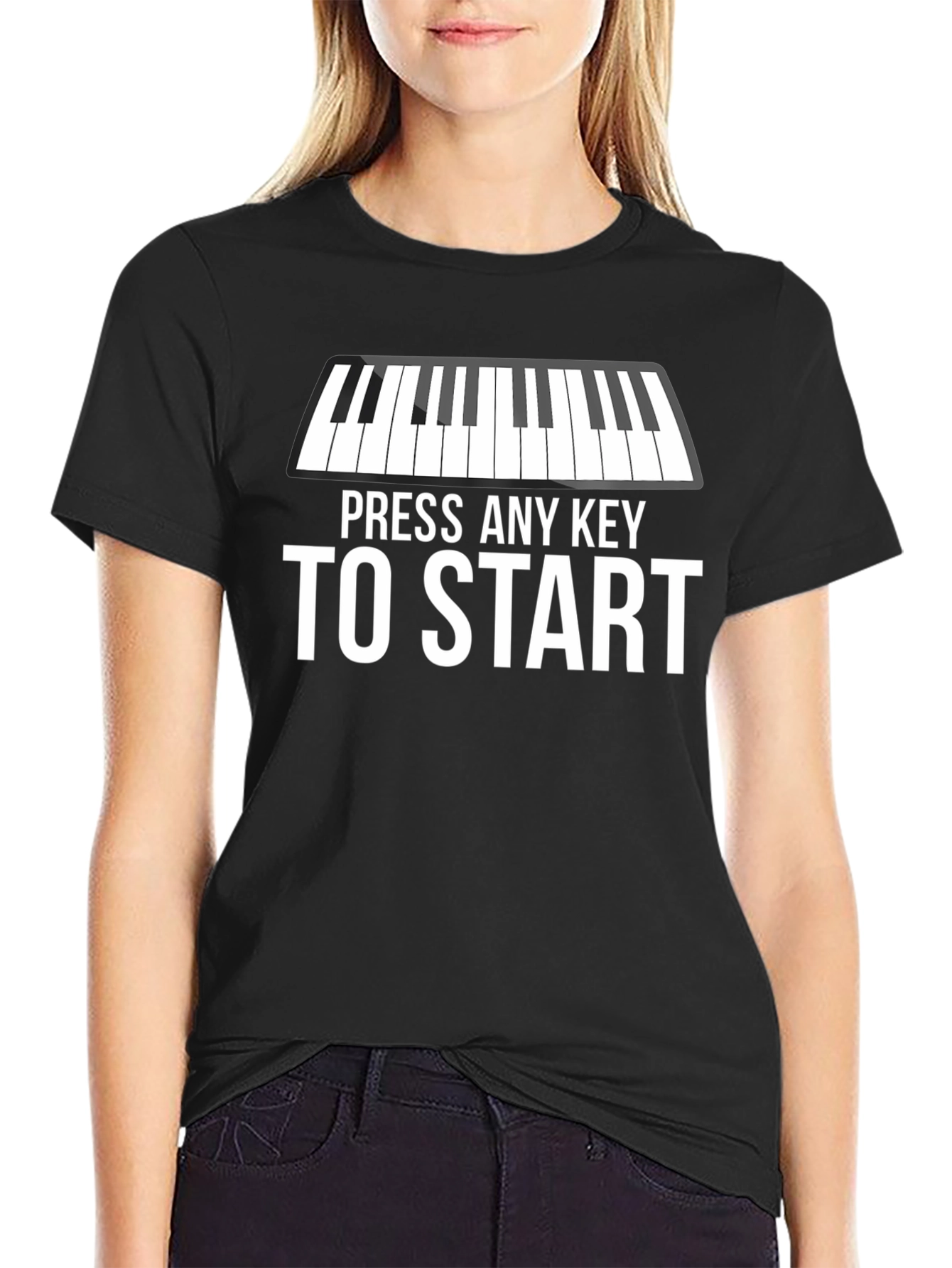 Press Any Key to Start Graphic T-Shirt