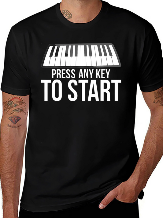 Press Any Key to Start Graphic T-Shirt