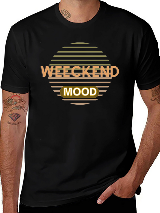Weekend Mood Graphic T-Shirt - Retro Style