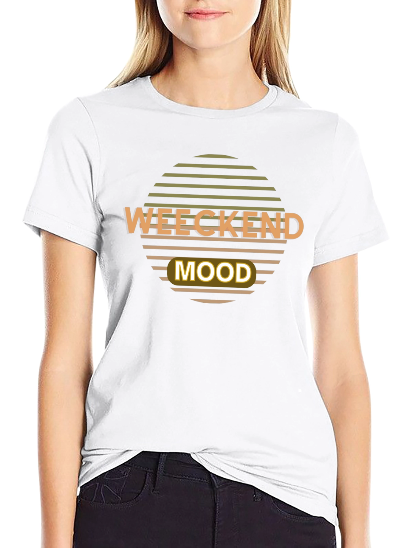 Weekend Mood Graphic T-Shirt - Retro Style