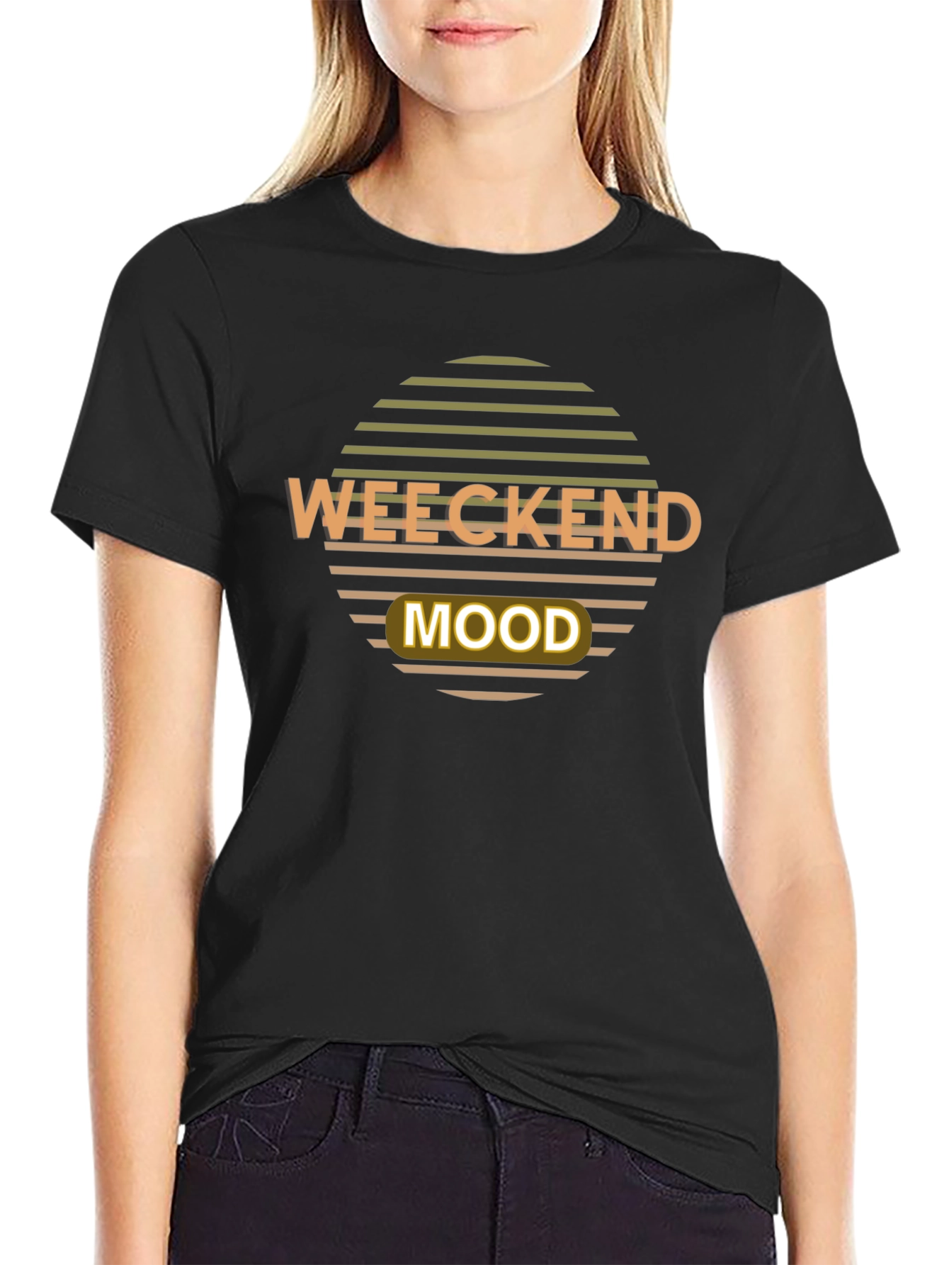 Weekend Mood Graphic T-Shirt - Retro Style