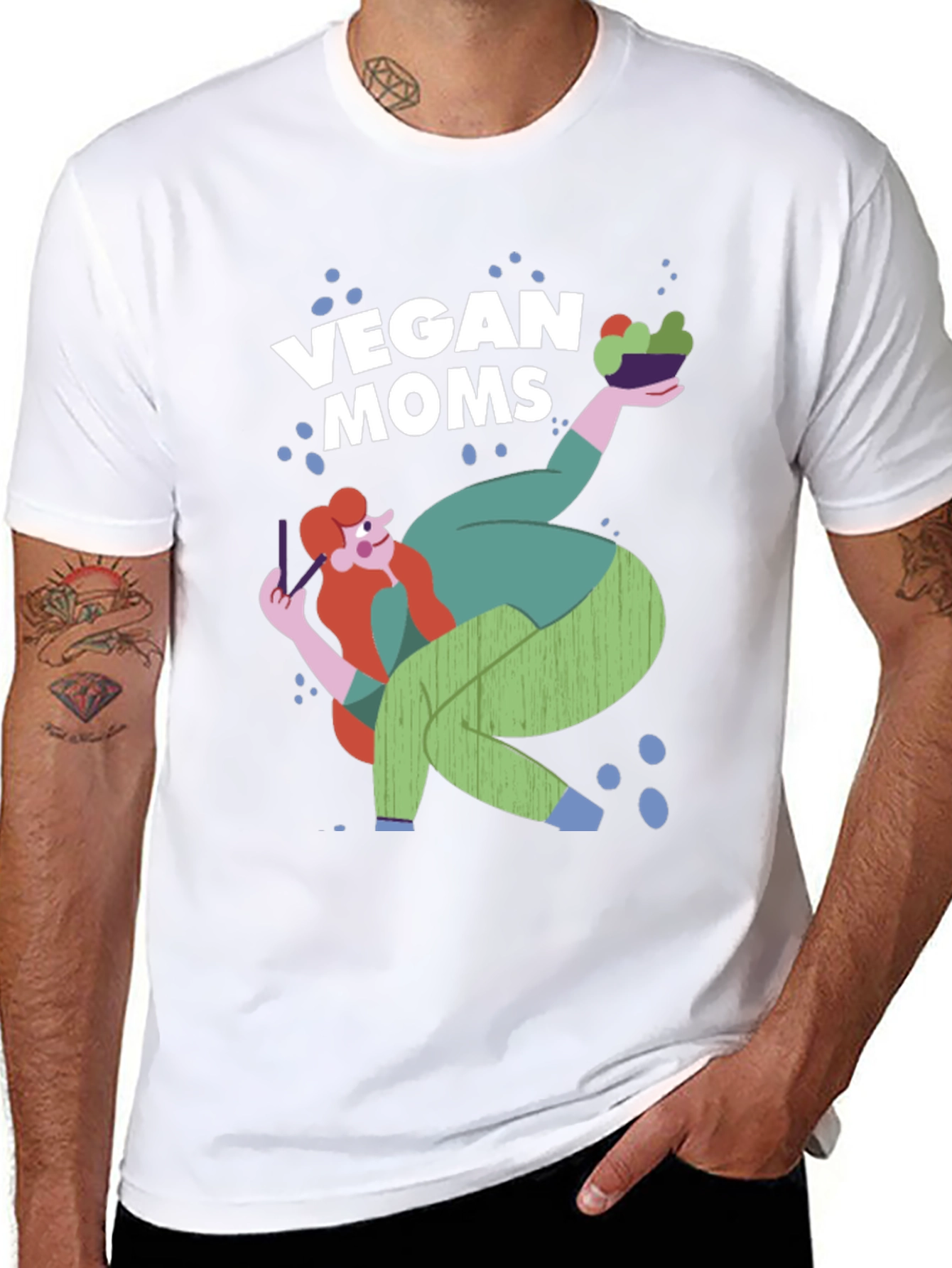 Vegan Moms Graphic T-Shirt - Black
