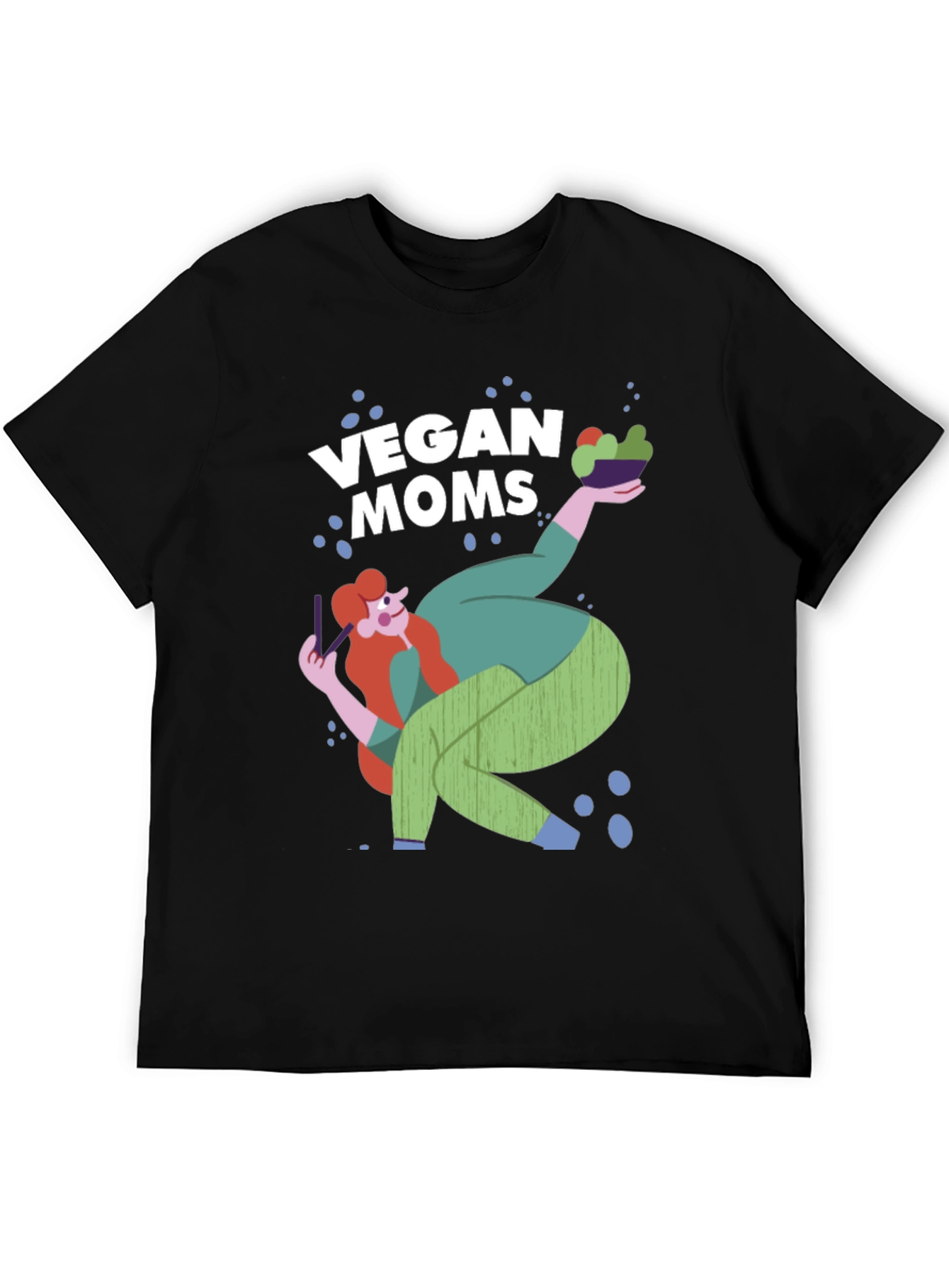 Vegan Moms Graphic T-Shirt - Black