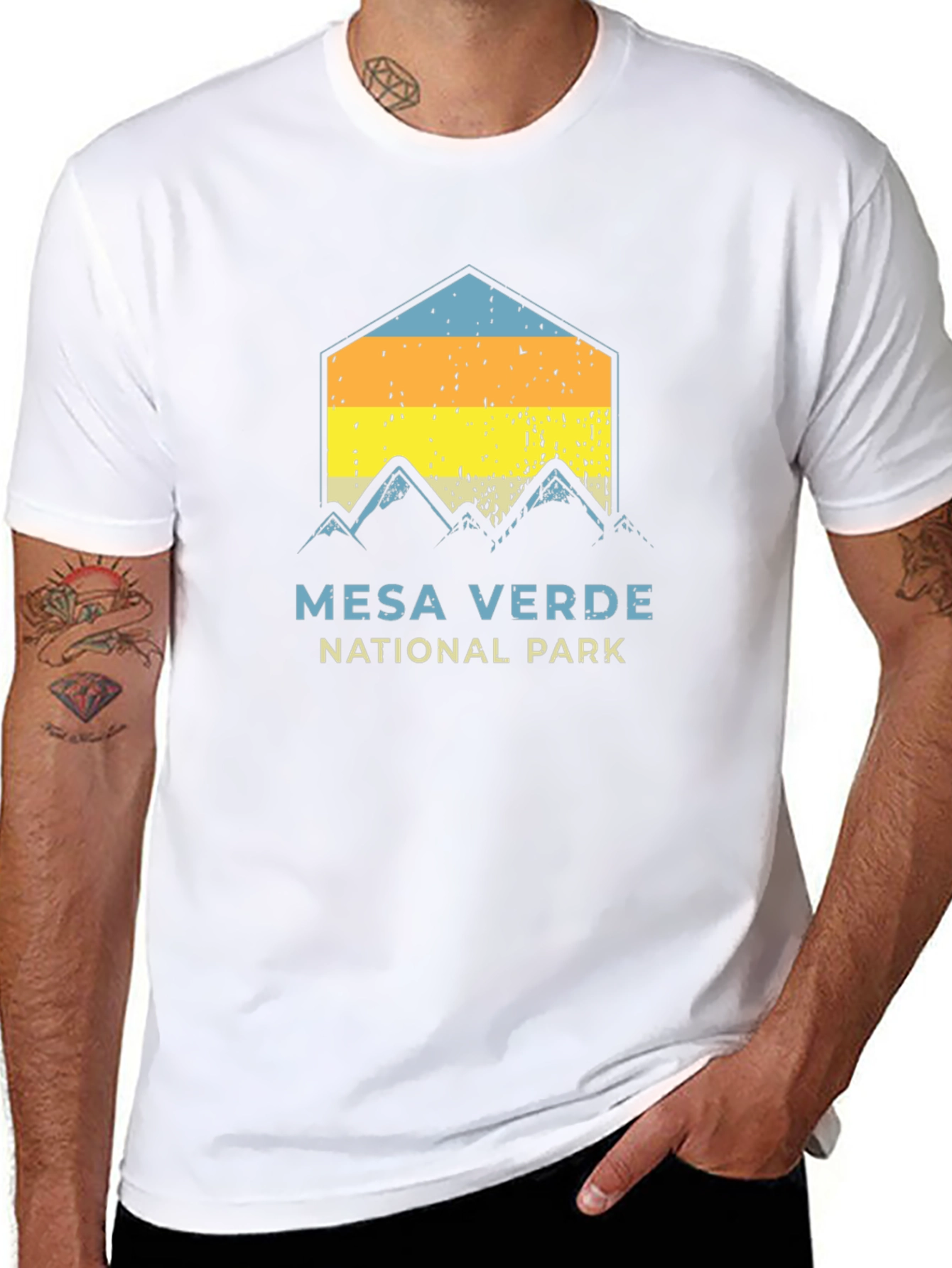 Mesa Verde National Park T-Shirt - Distressed Retro Design