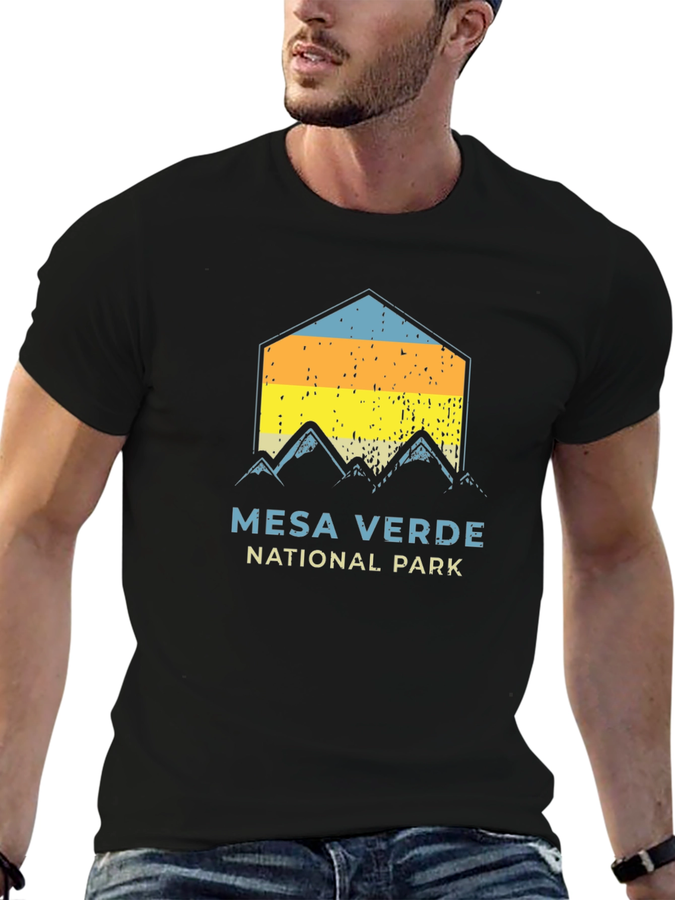 Mesa Verde National Park T-Shirt - Distressed Retro Design