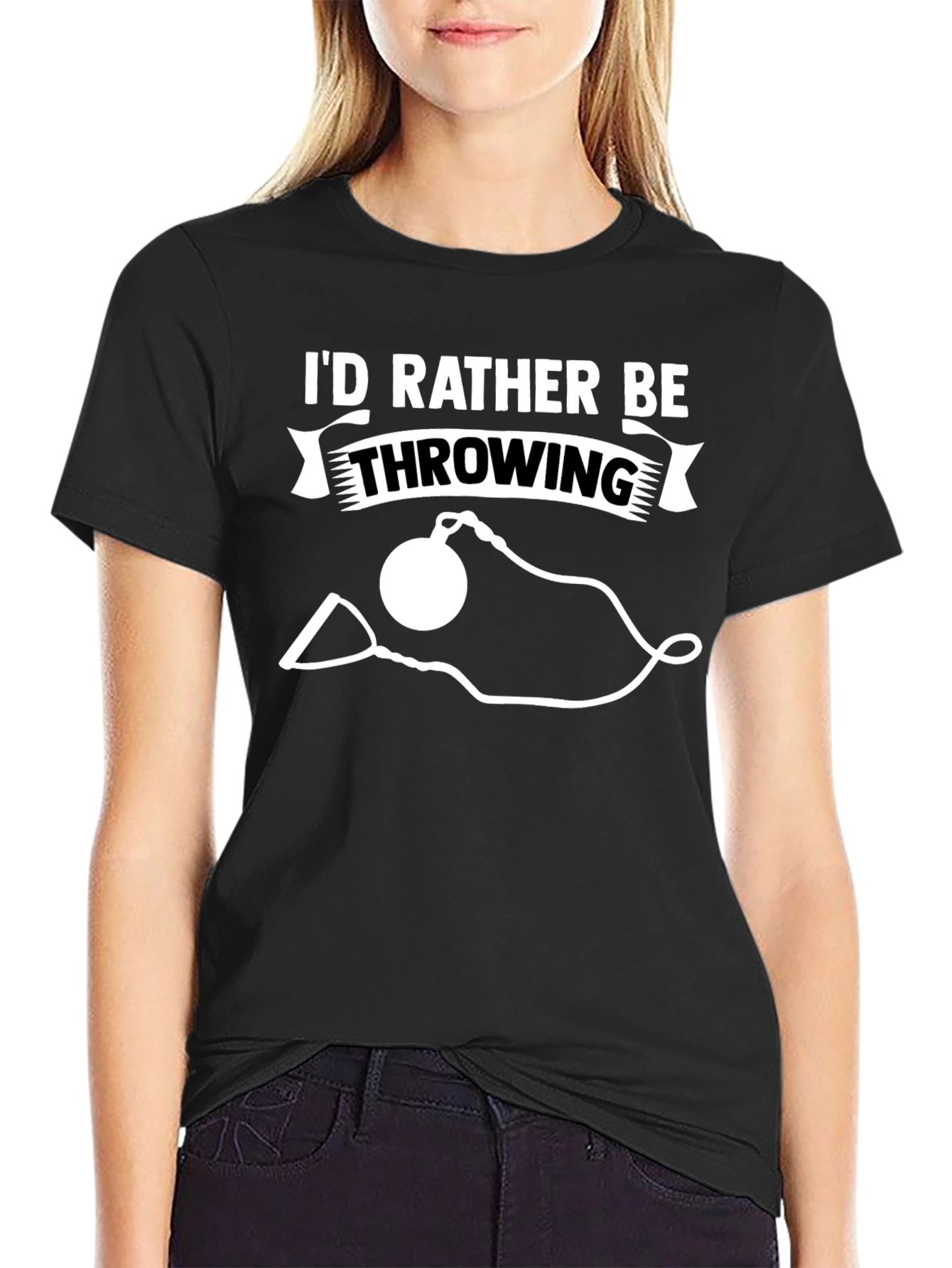 Throwing Shot Put Graphic T-Shirt