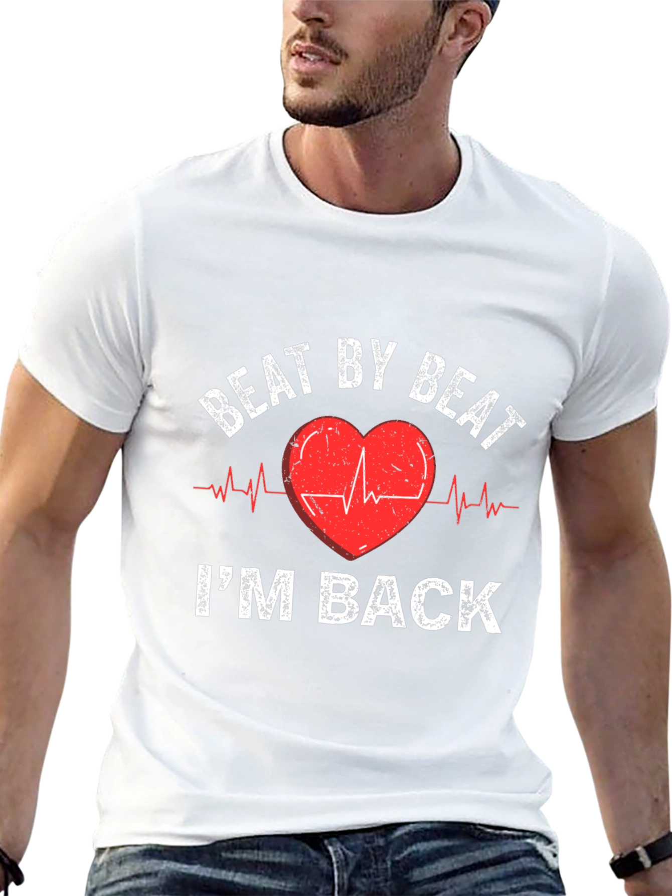 Beat By Beat Im Back Heartbeat T-Shirt