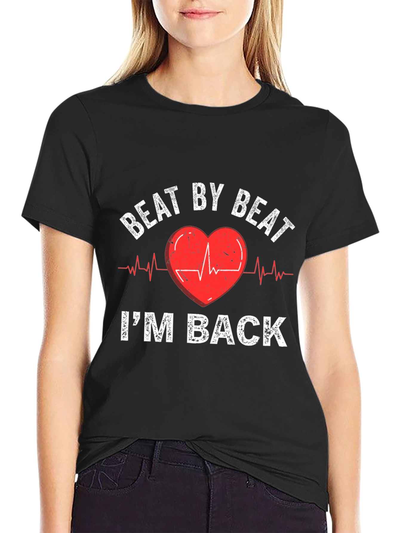 Beat By Beat Im Back Heartbeat T-Shirt