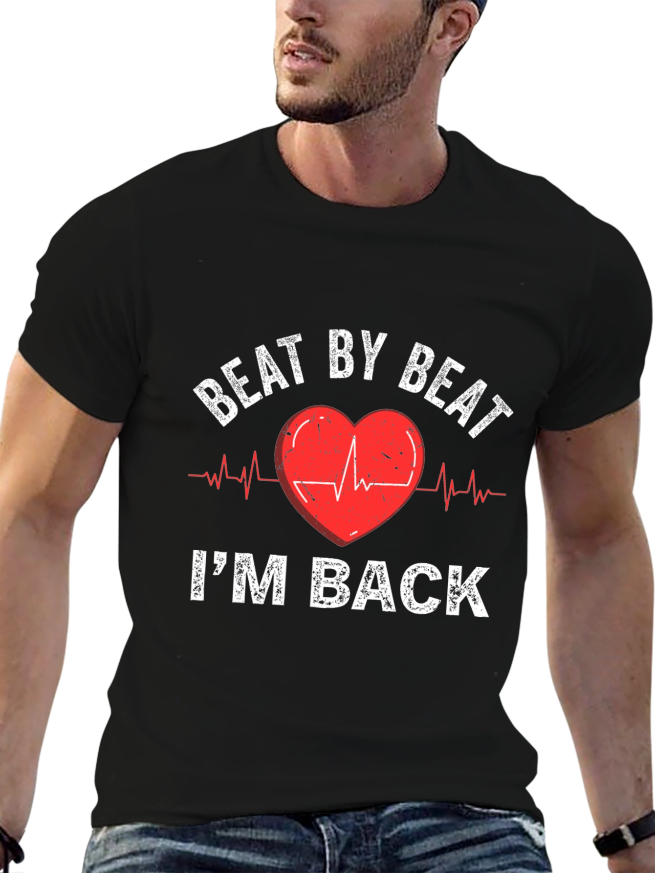 Beat By Beat Im Back Heartbeat T-Shirt