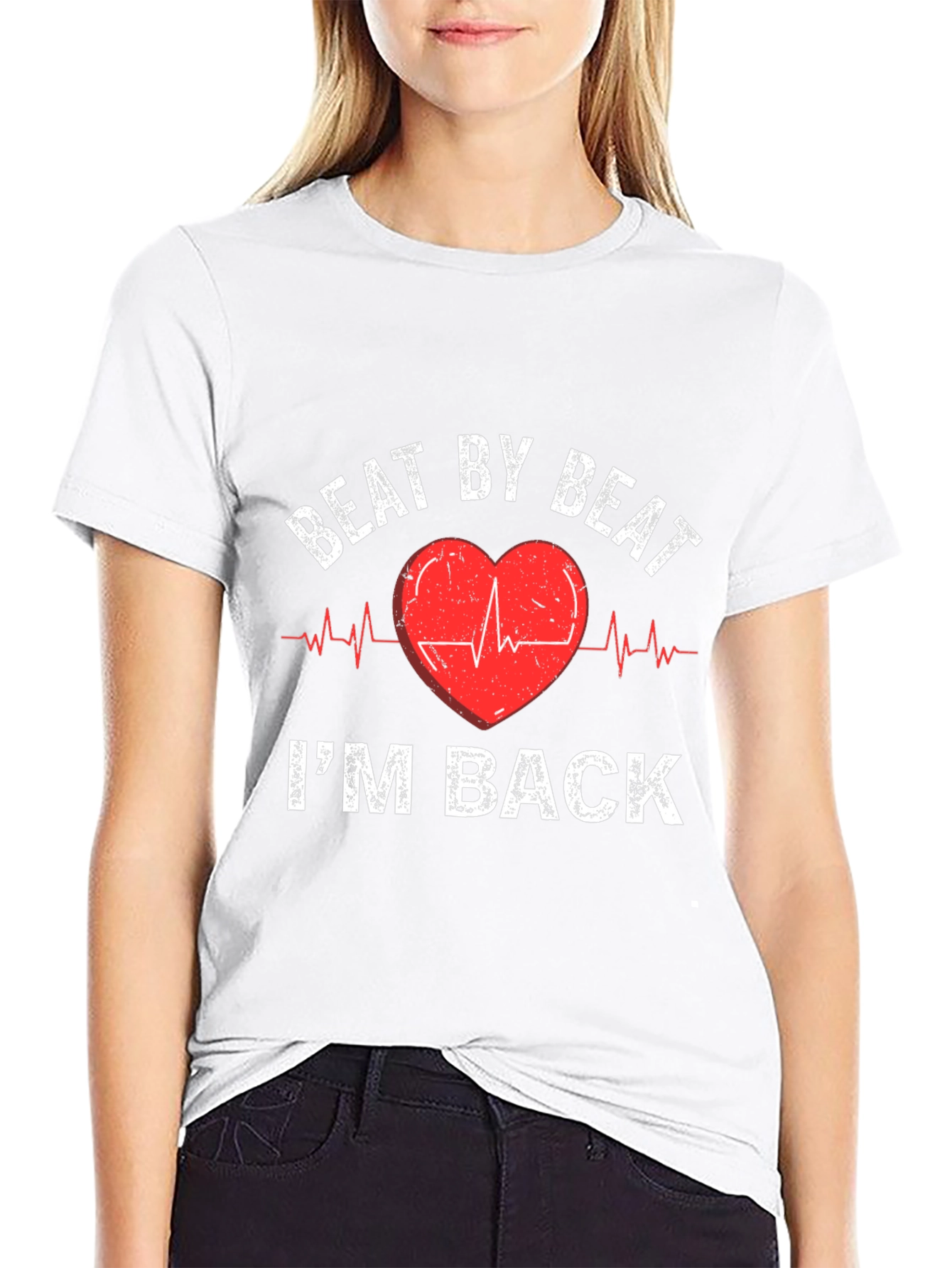Beat By Beat Im Back Heartbeat T-Shirt