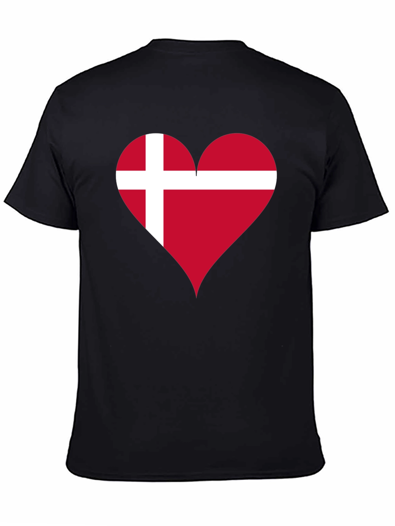 Denmark Flag Heart T-Shirt - Show Your Love!