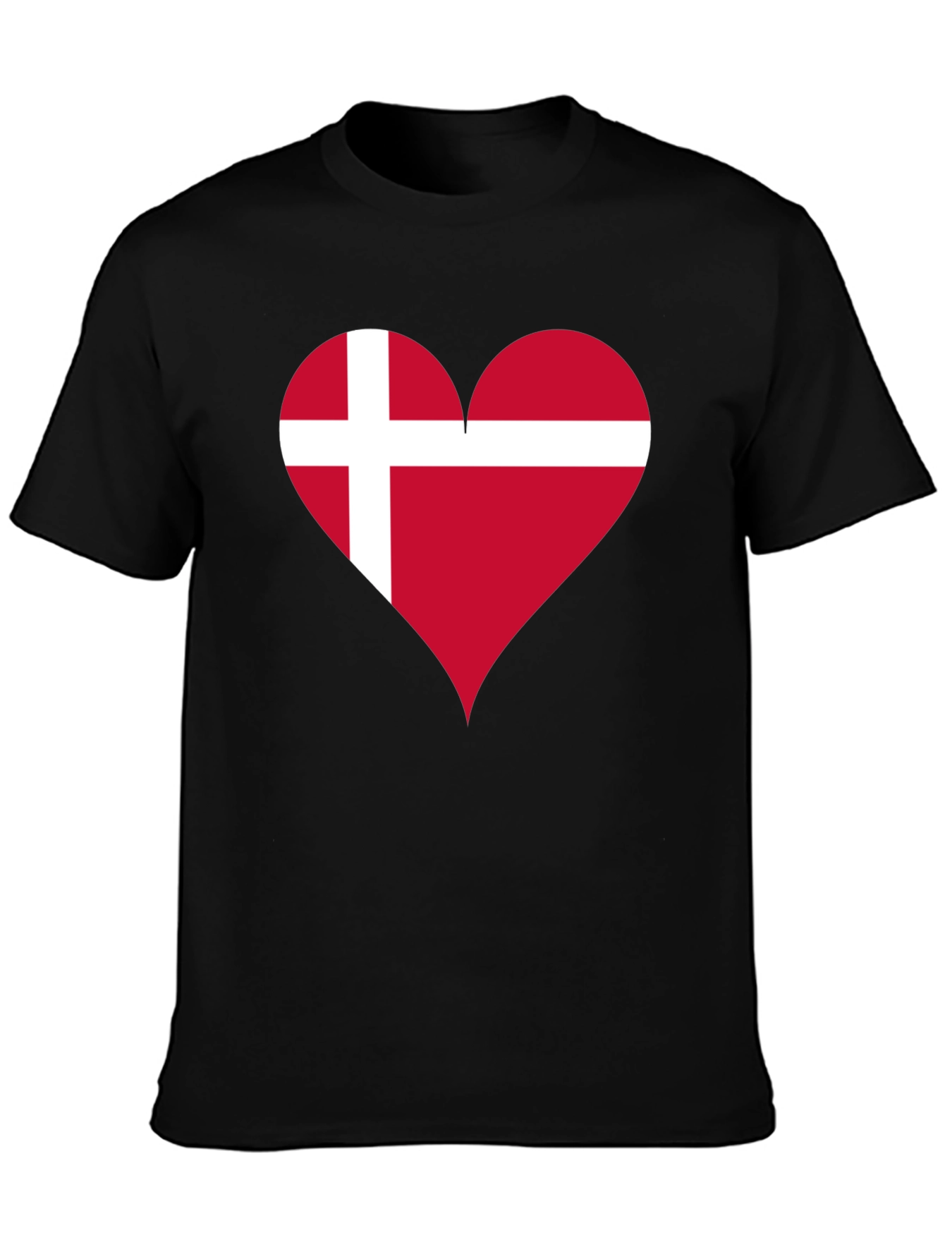 Denmark Flag Heart T-Shirt - Show Your Love!