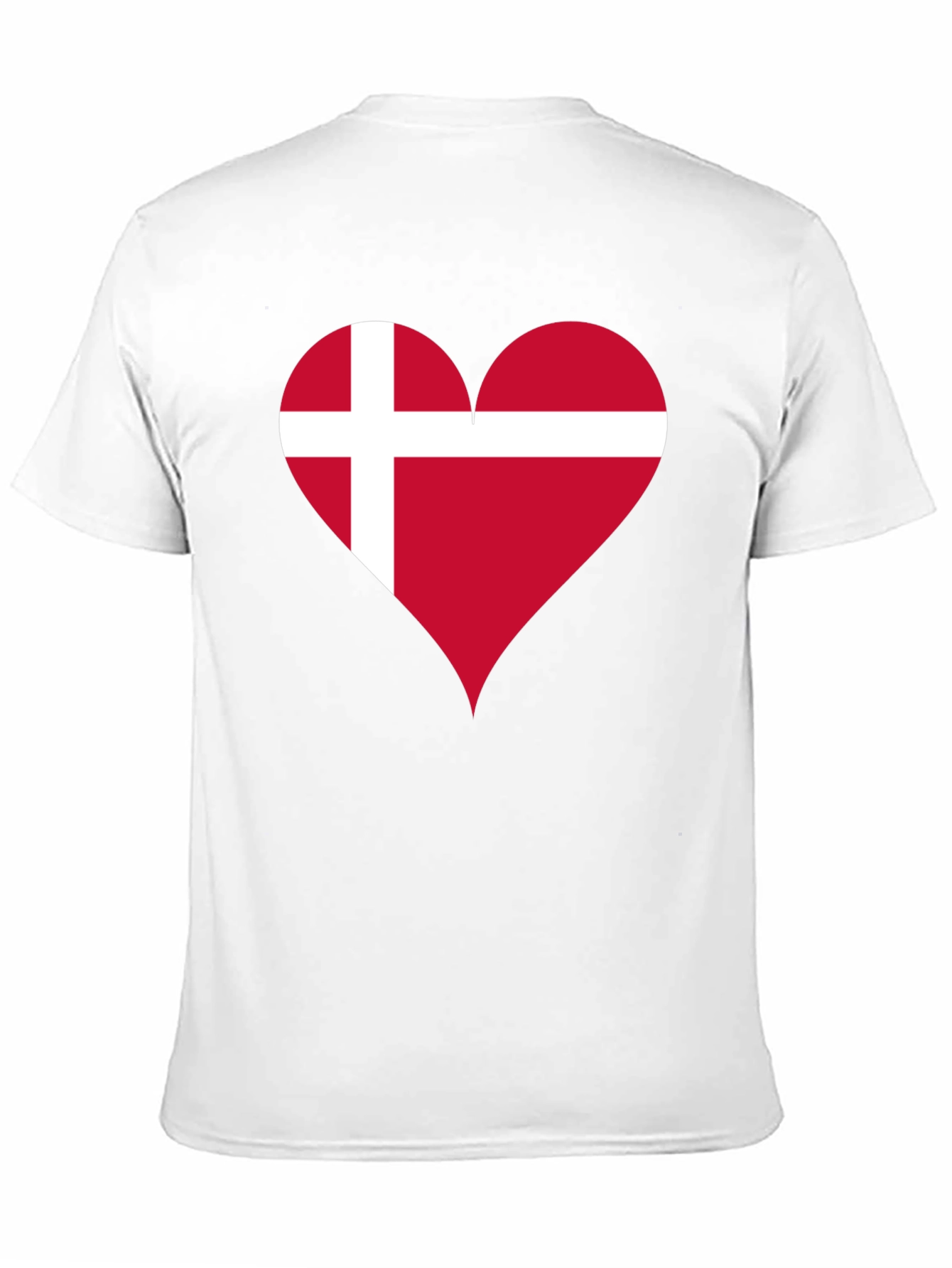 Denmark Flag Heart T-Shirt - Show Your Love!