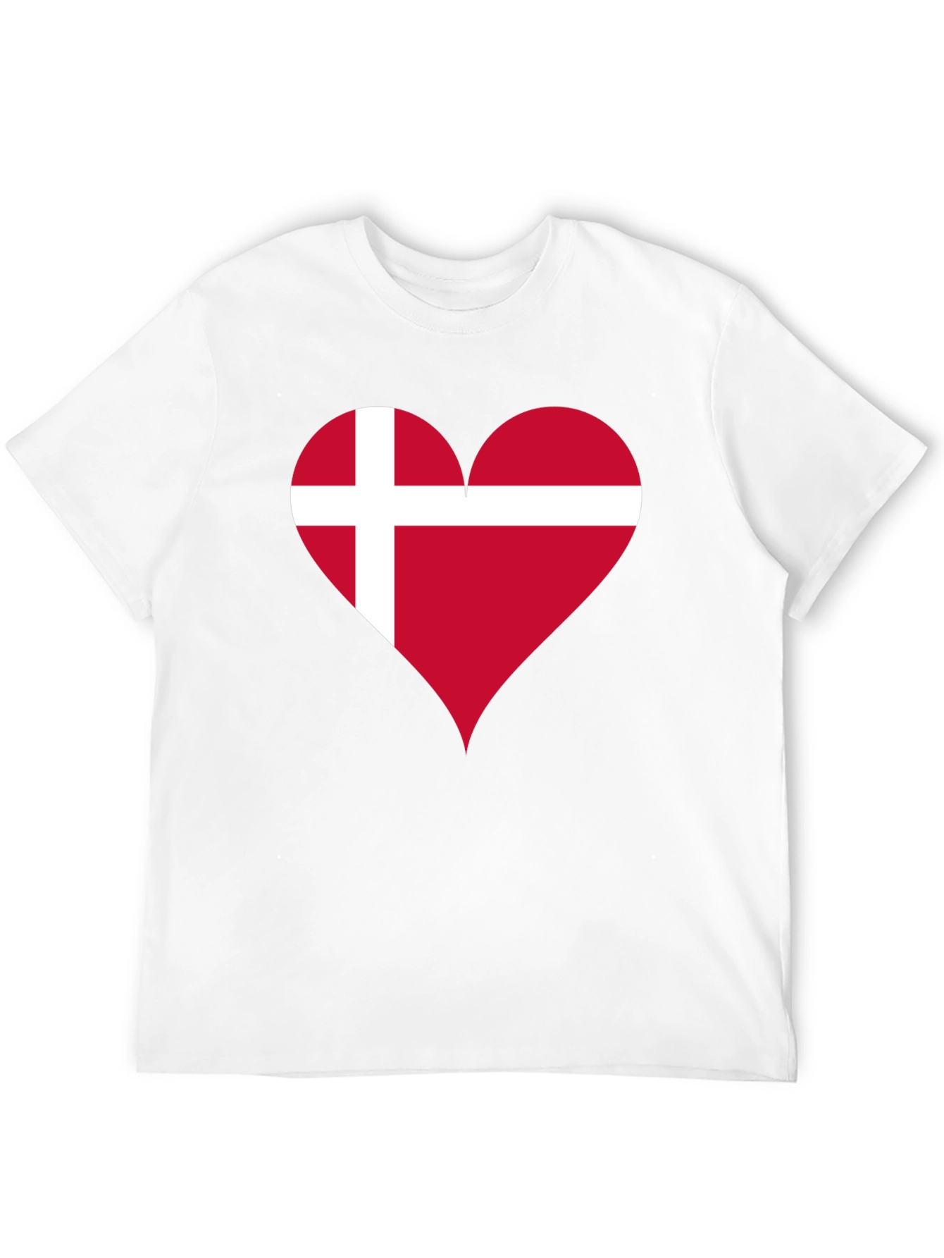 Denmark Flag Heart T-Shirt - Show Your Love!