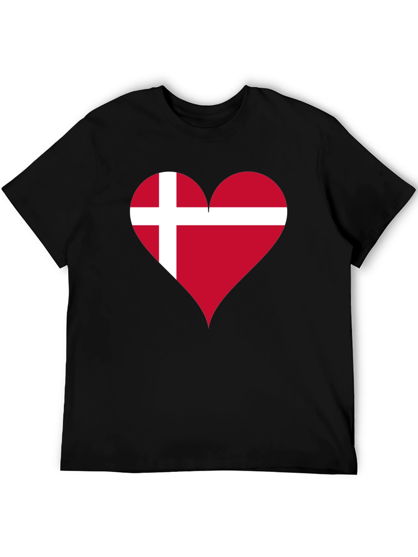 Denmark Flag Heart T-Shirt - Show Your Love!