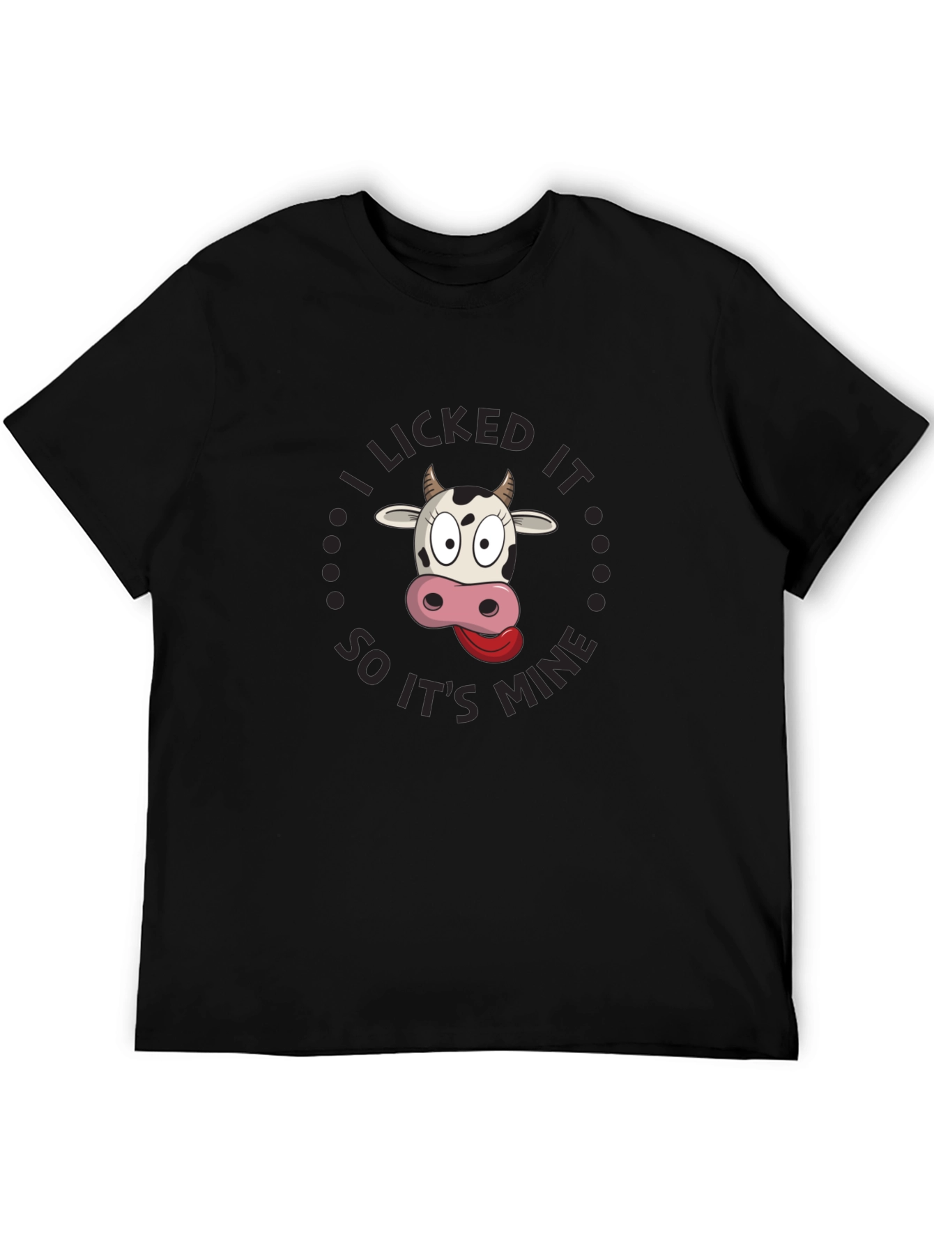 I Licked It Funny Cow Graphic Tee