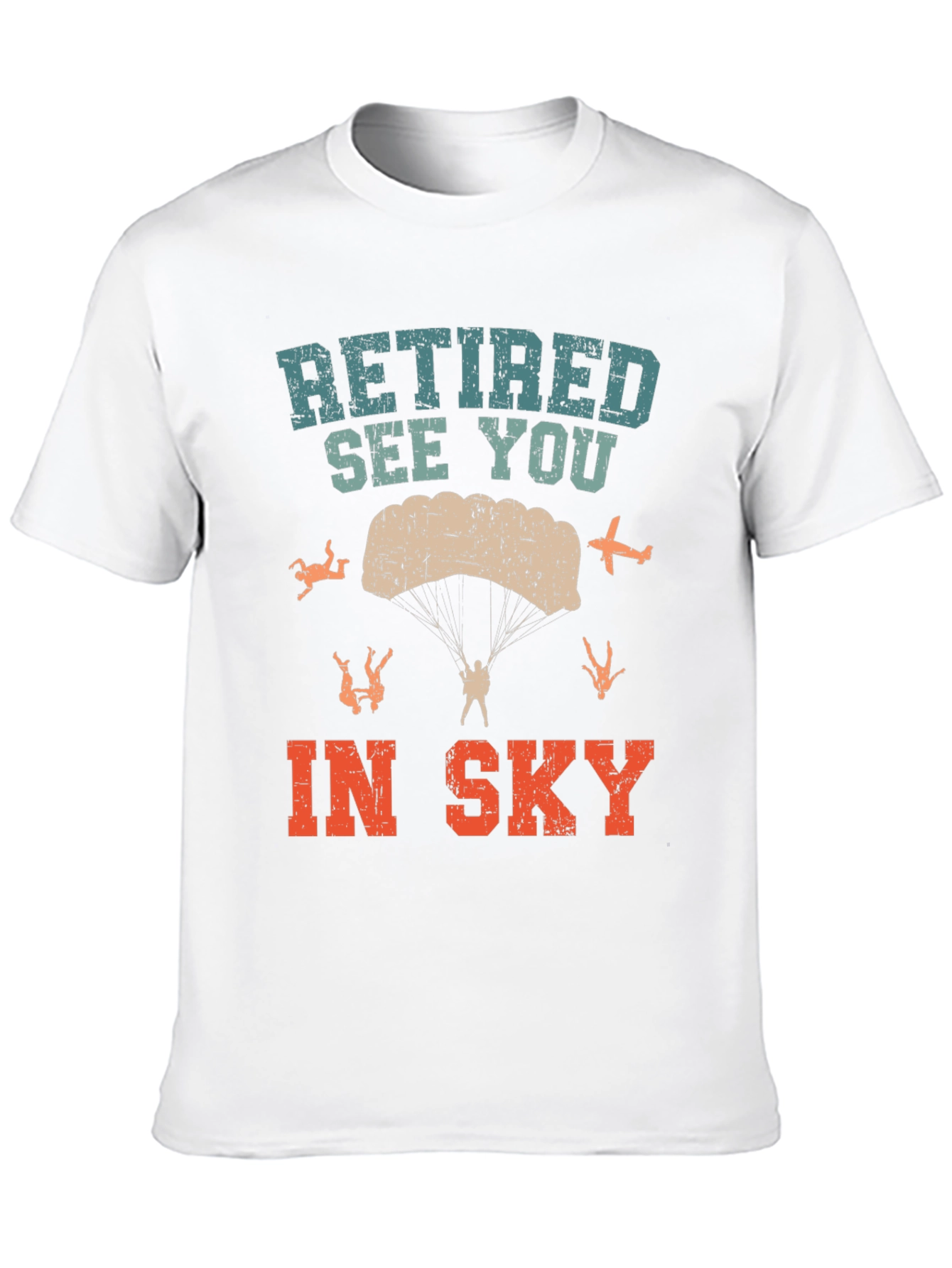 Retired See You In Sky T-Shirt Parachute Jumper