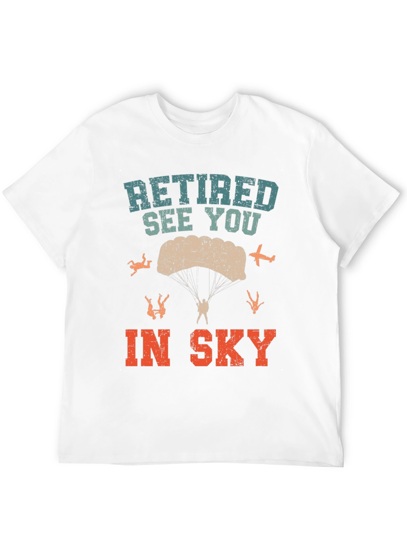 Retired See You In Sky T-Shirt Parachute Jumper