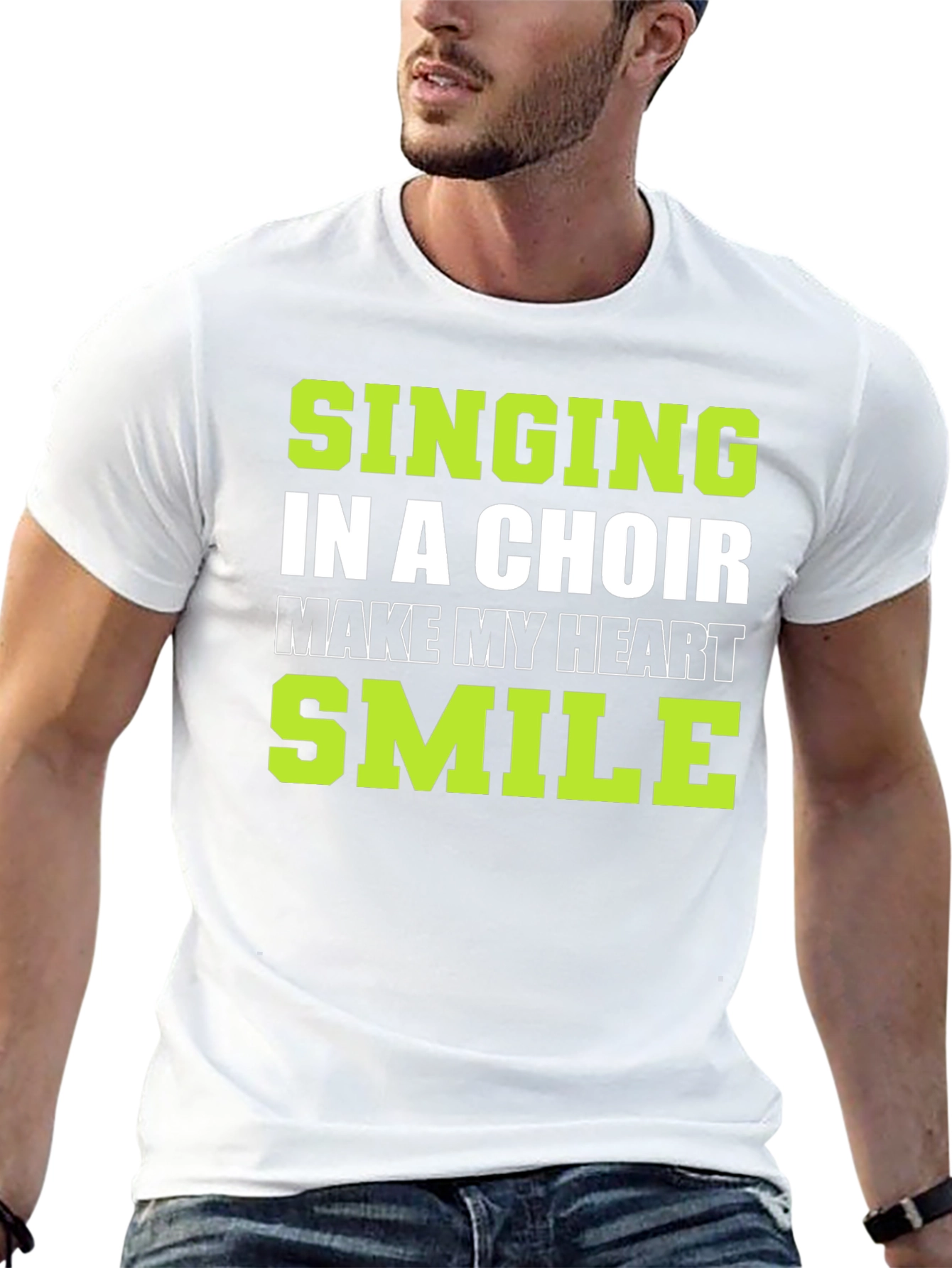 Singing in a Choir T-Shirt: Makes My Heart Smile
