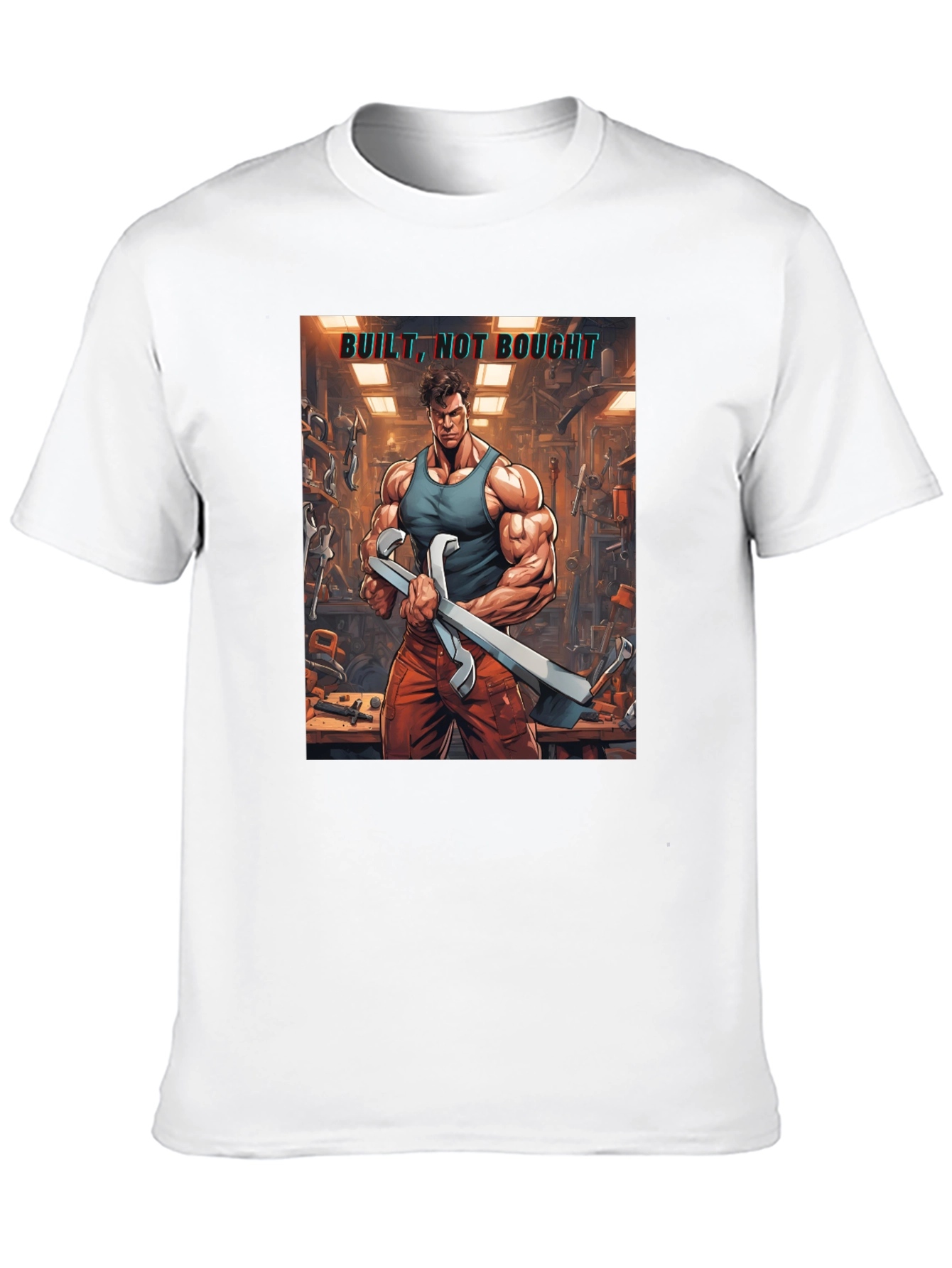 Built Not Bought Graphic T-Shirt - Fitness & DIY