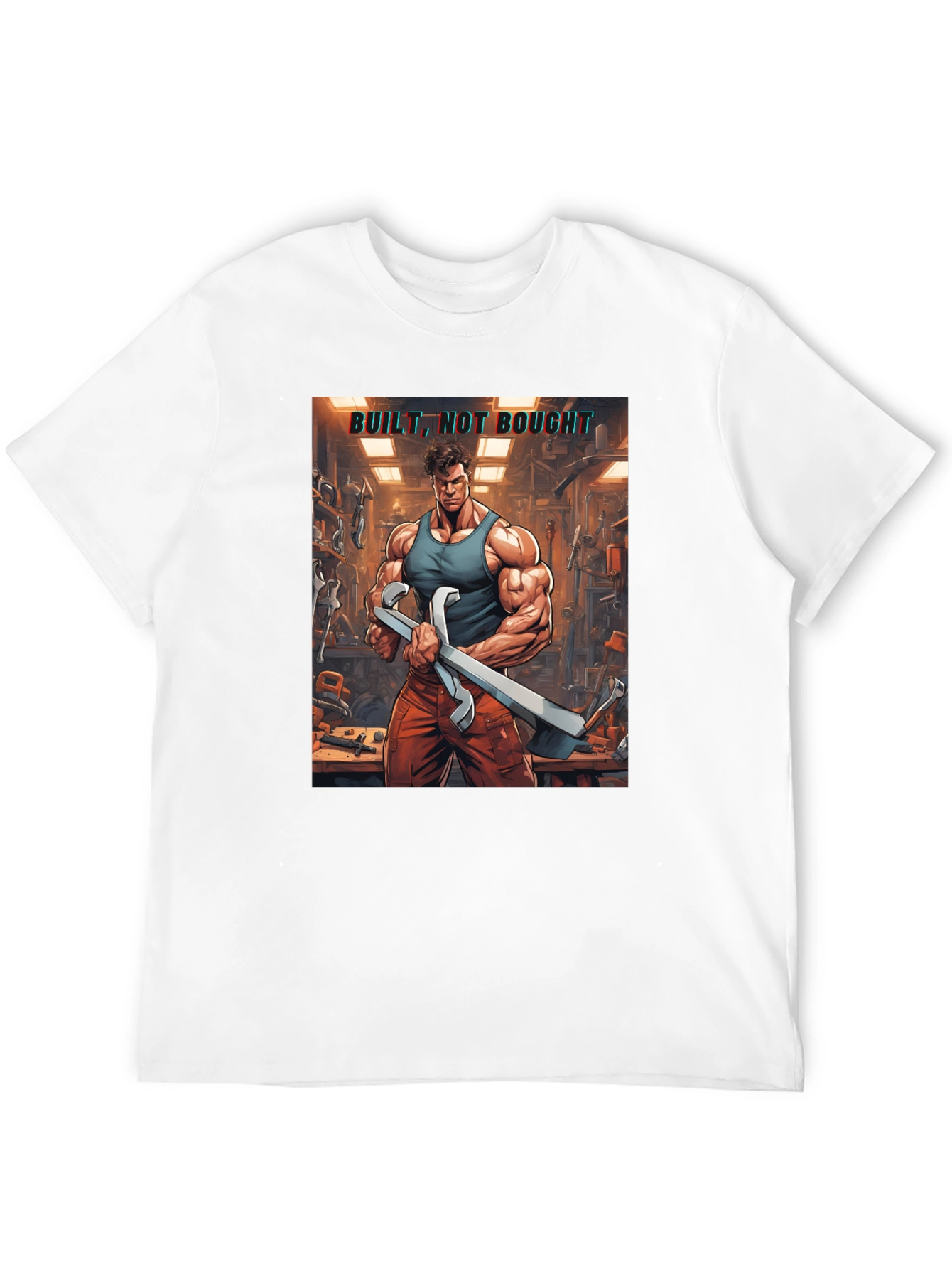 Built Not Bought Graphic T-Shirt - Fitness & DIY
