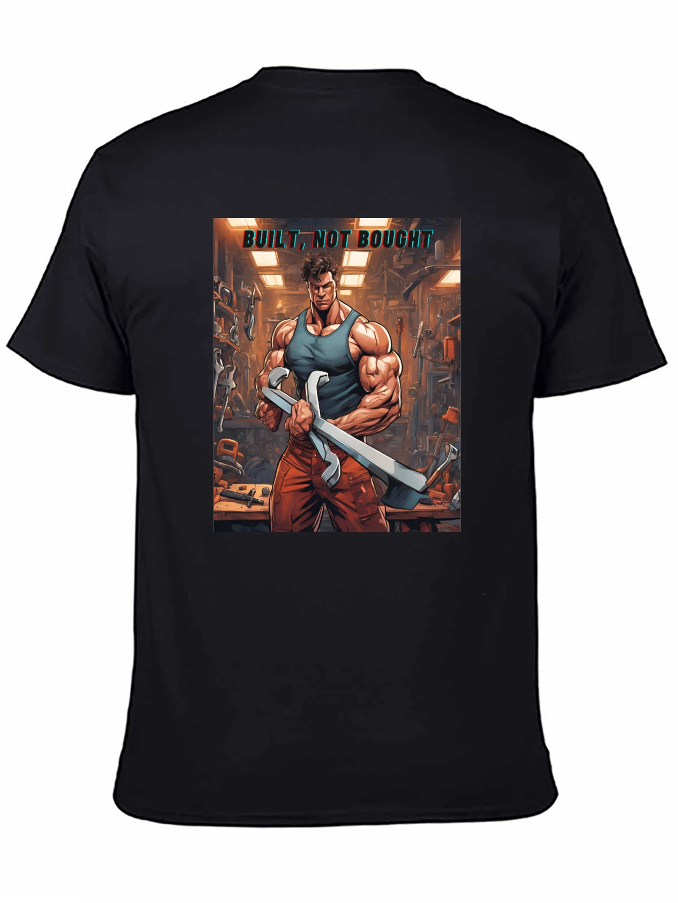 Built Not Bought Graphic T-Shirt - Fitness & DIY