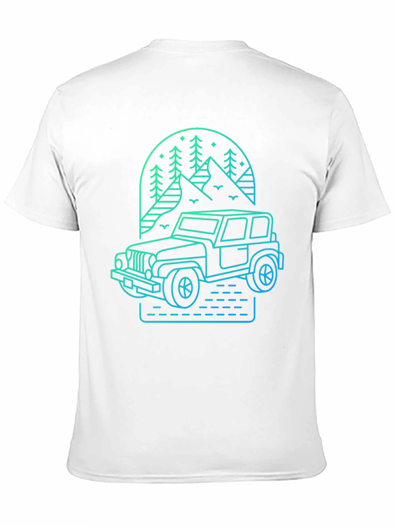 Off-Road Adventure Tee - Mountain Jeep Design