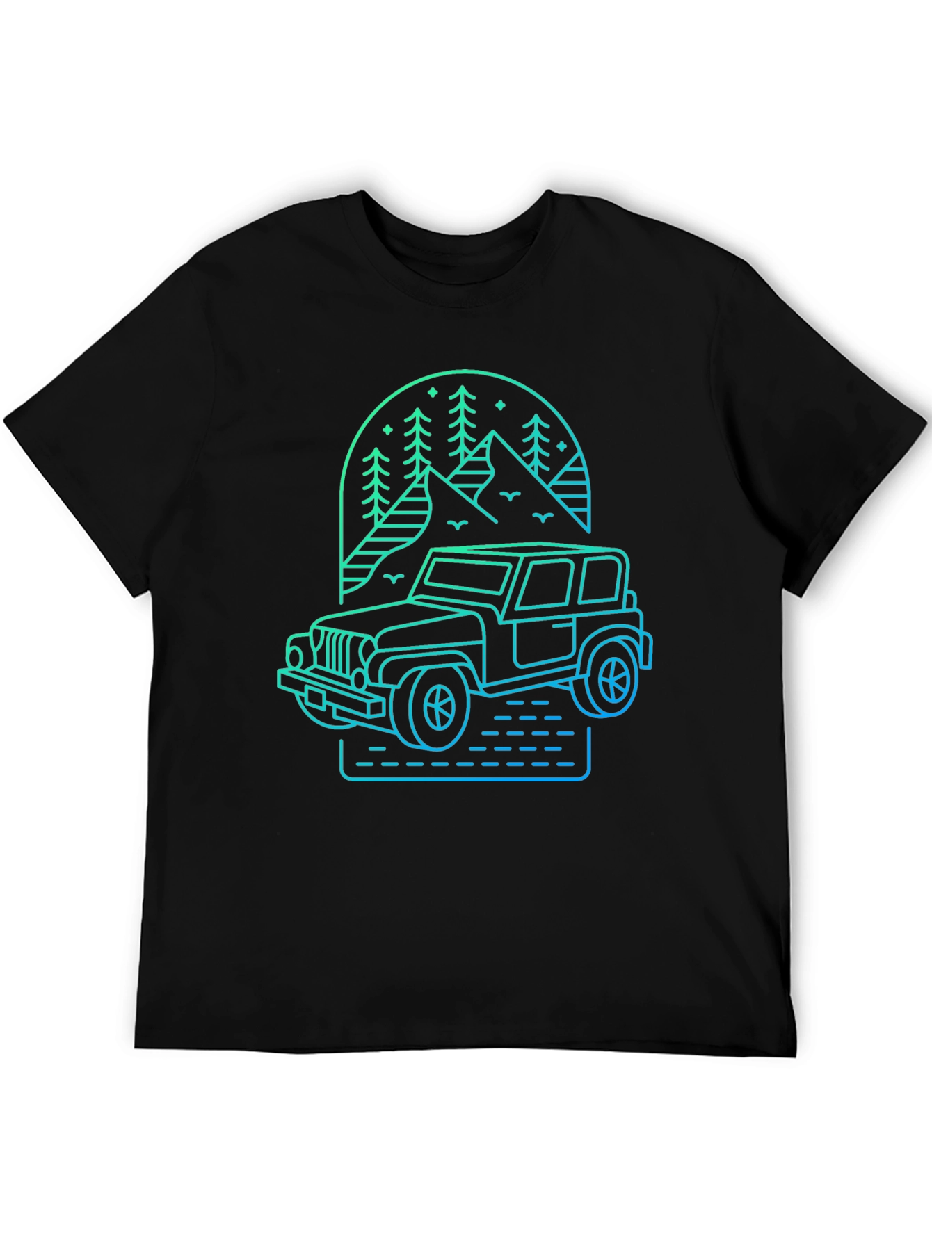 Off-Road Adventure Tee - Mountain Jeep Design