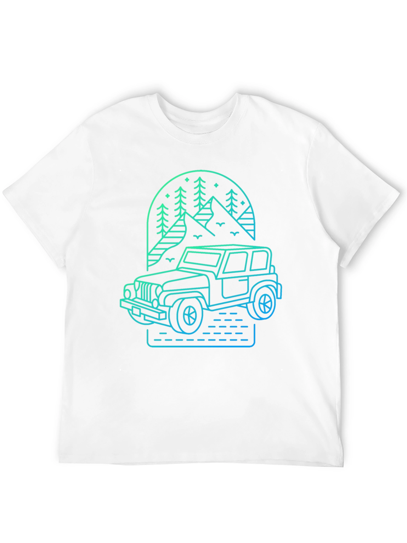Off-Road Adventure Tee - Mountain Jeep Design