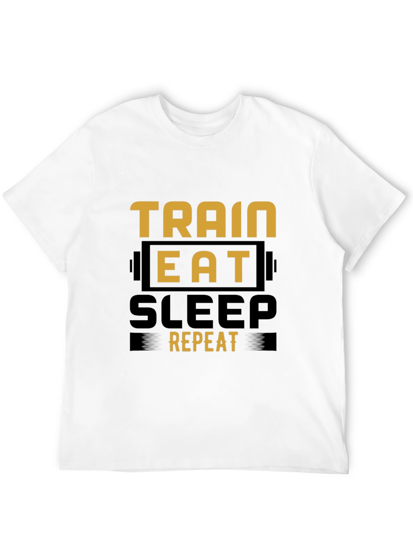 Train Eat Sleep Repeat Graphic Tee - Fitness Lifestyle