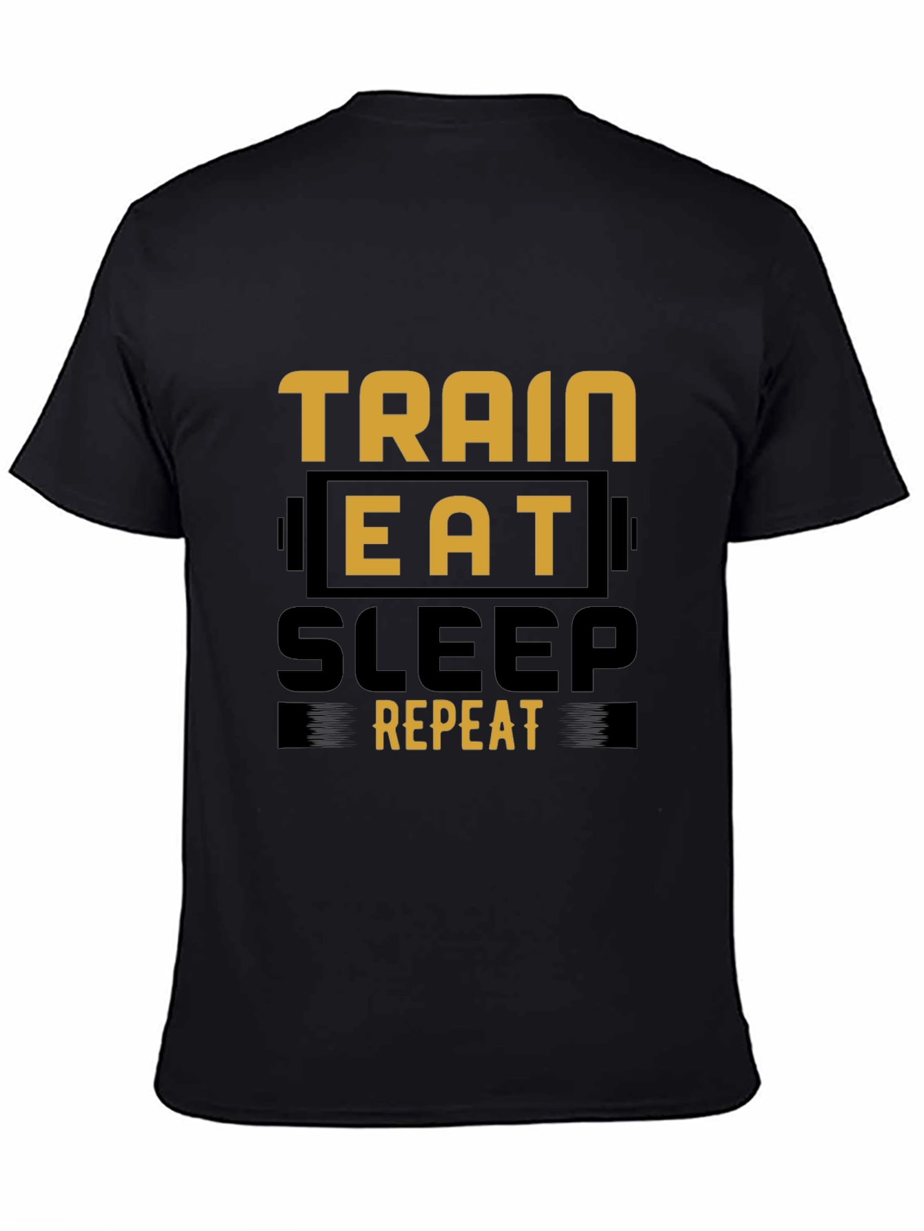 Train Eat Sleep Repeat Graphic Tee - Fitness Lifestyle